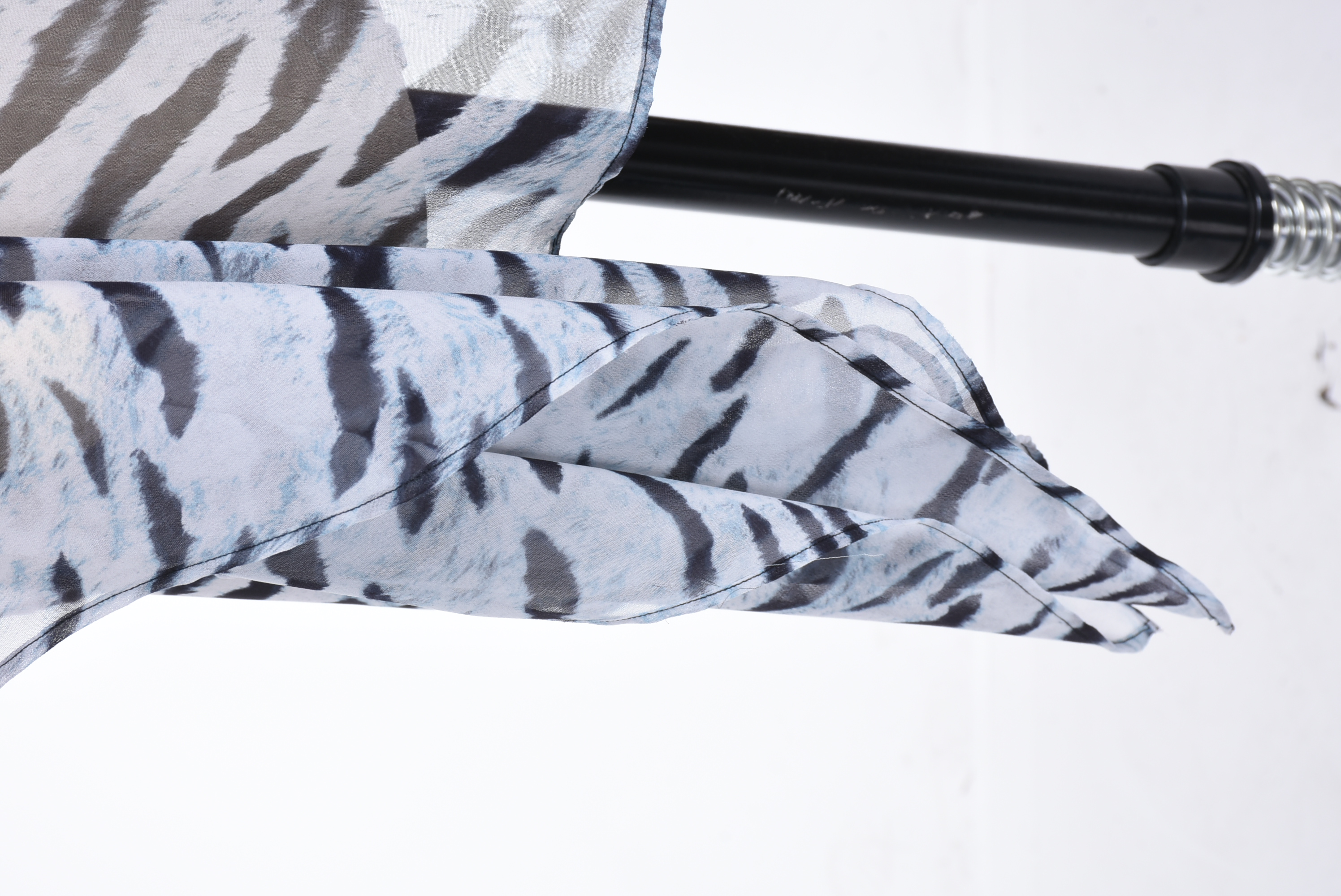 Michael Kors Zebra Print Cover-Up and Pewter Bathing Suit