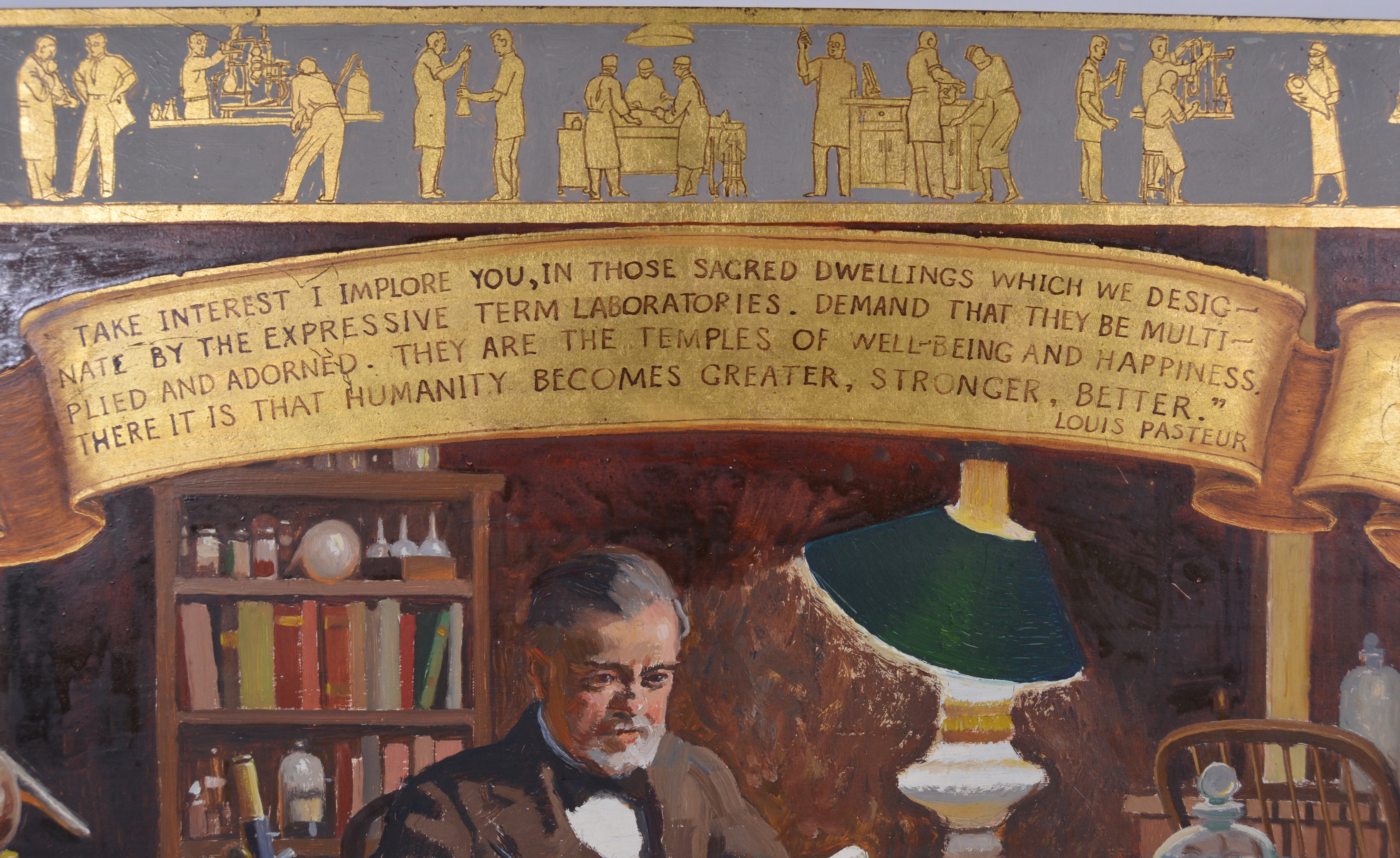 Edmond J. Fitzgerald Oil Painting of Louis Pasteur