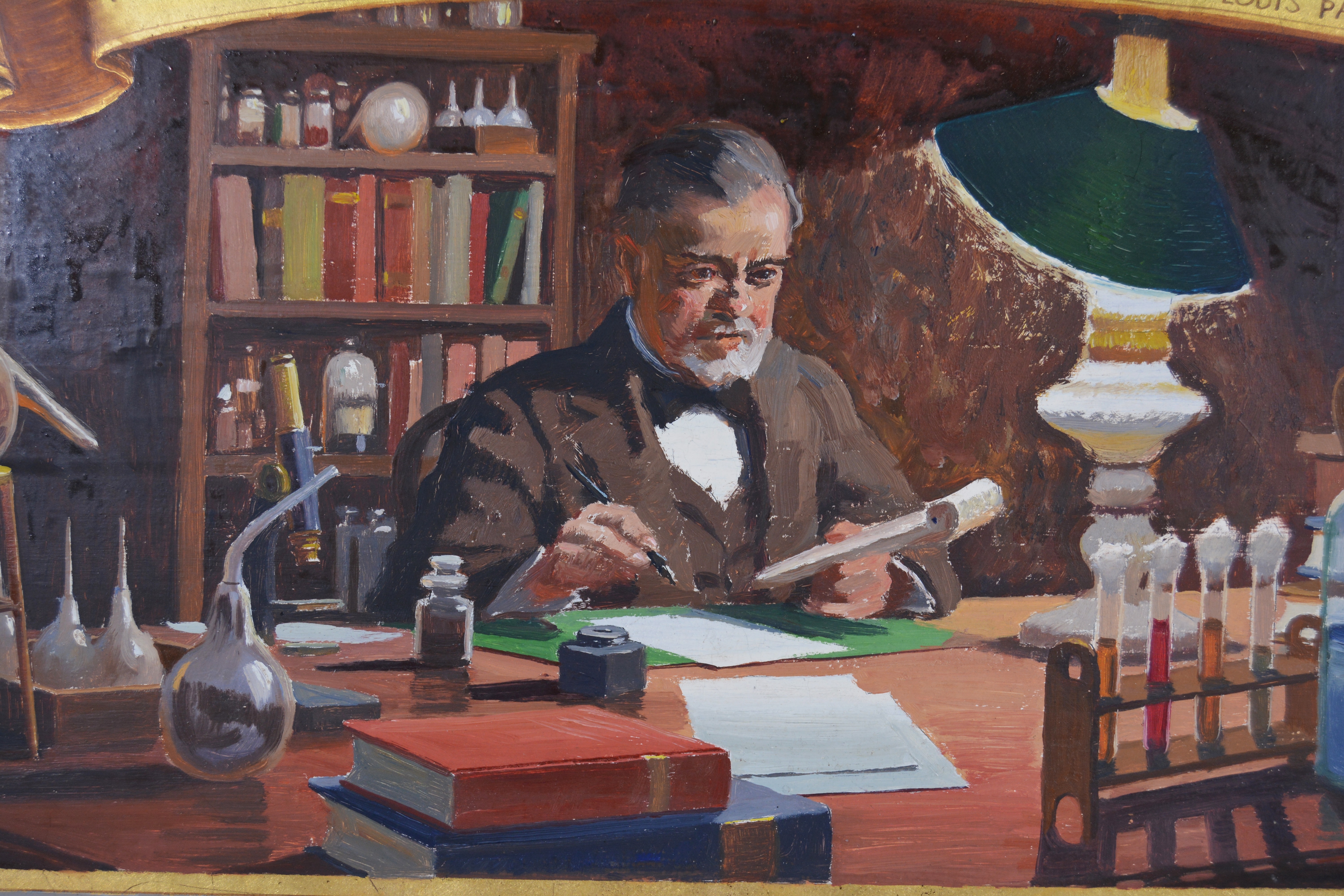 Edmond J. Fitzgerald Oil Painting of Louis Pasteur