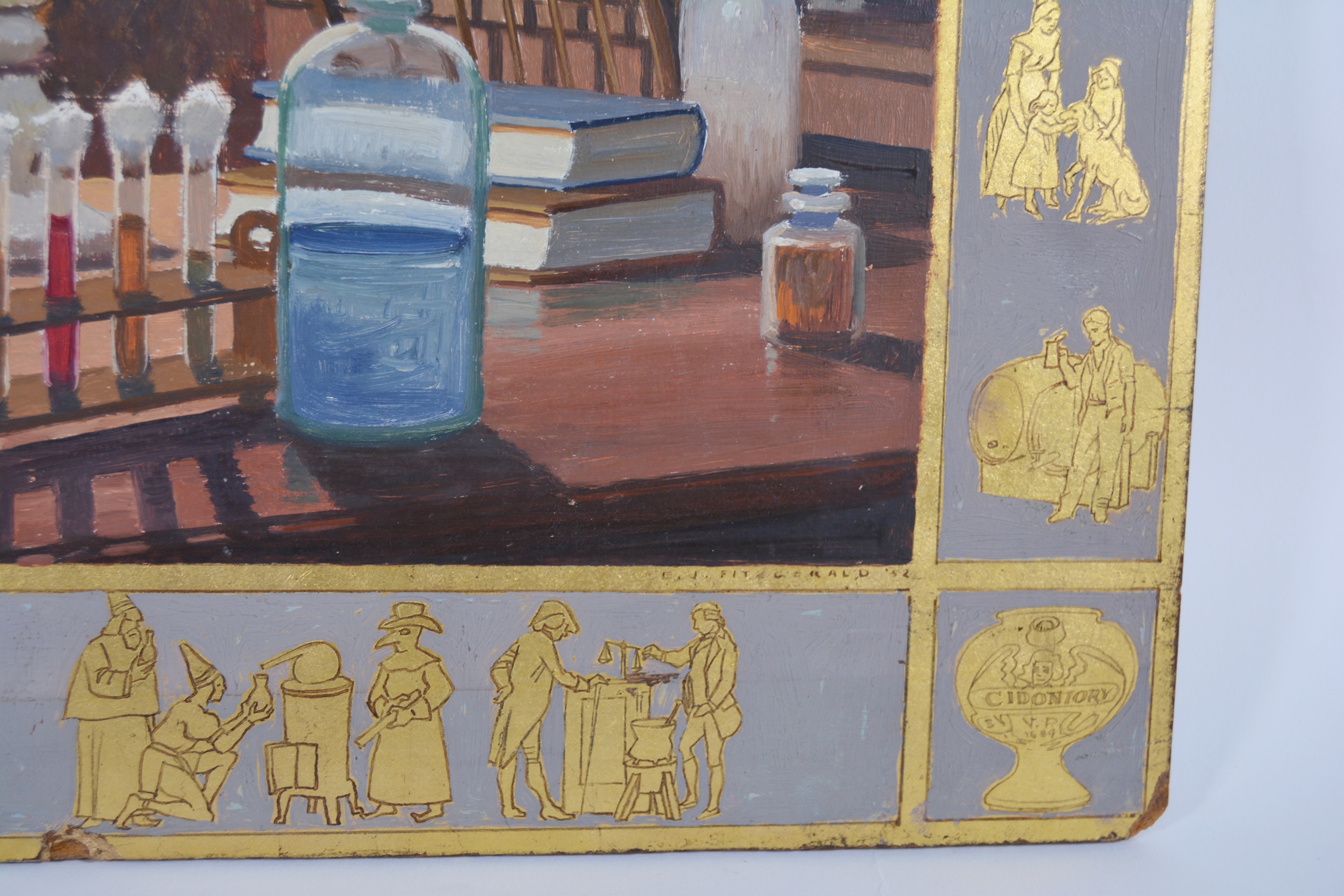 Edmond J. Fitzgerald Oil Painting of Louis Pasteur