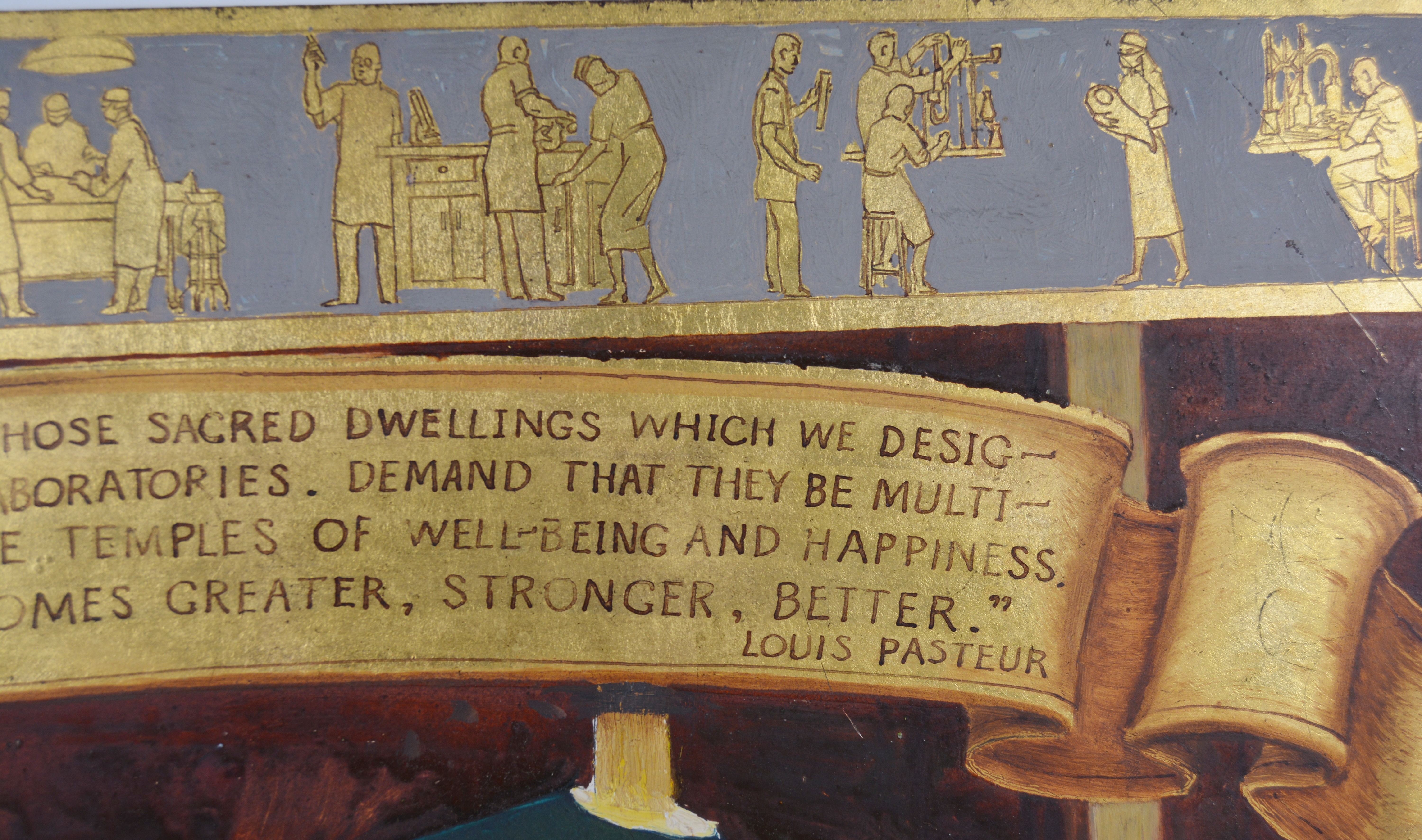 Edmond J. Fitzgerald Oil Painting of Louis Pasteur