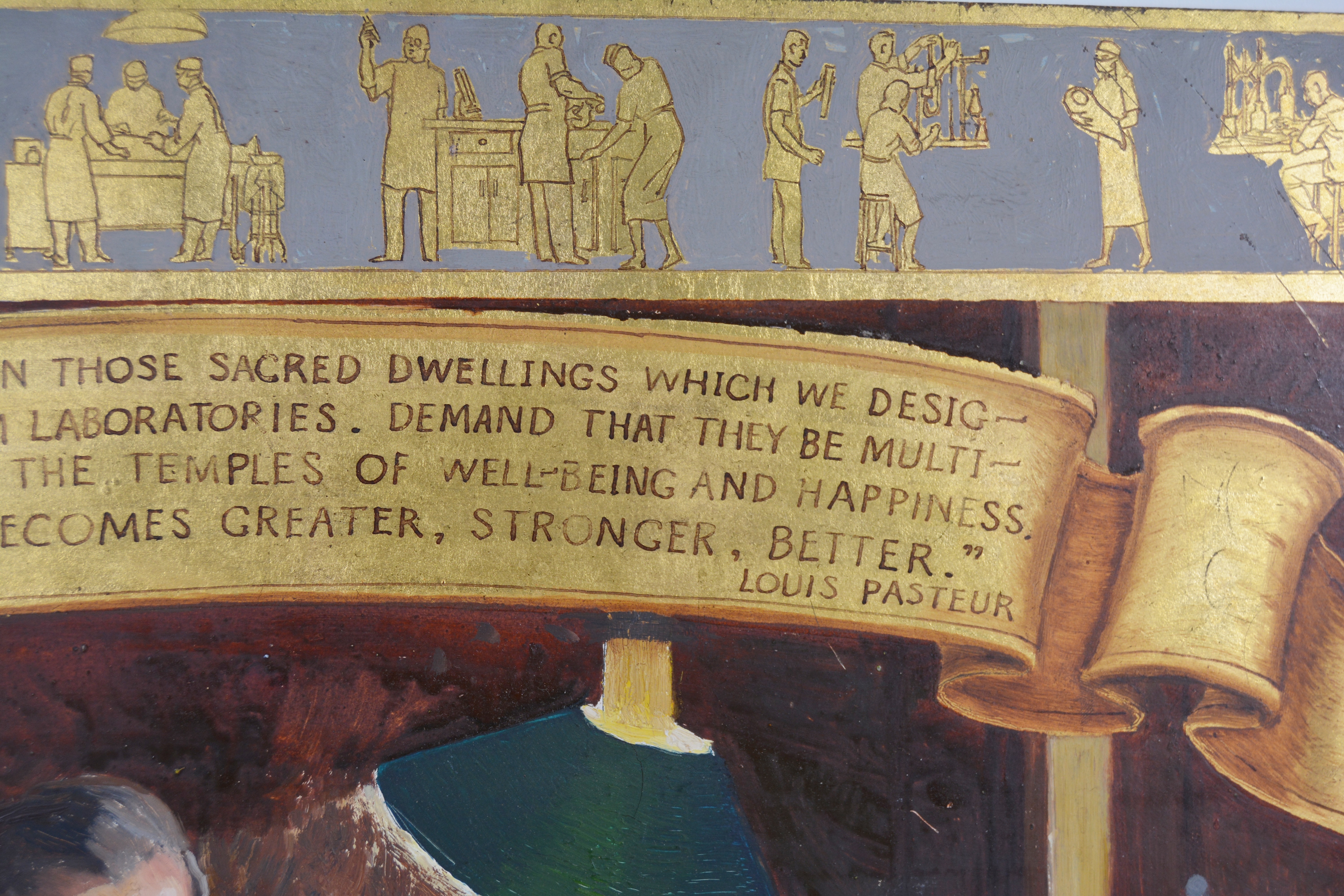 Edmond J. Fitzgerald Oil Painting of Louis Pasteur