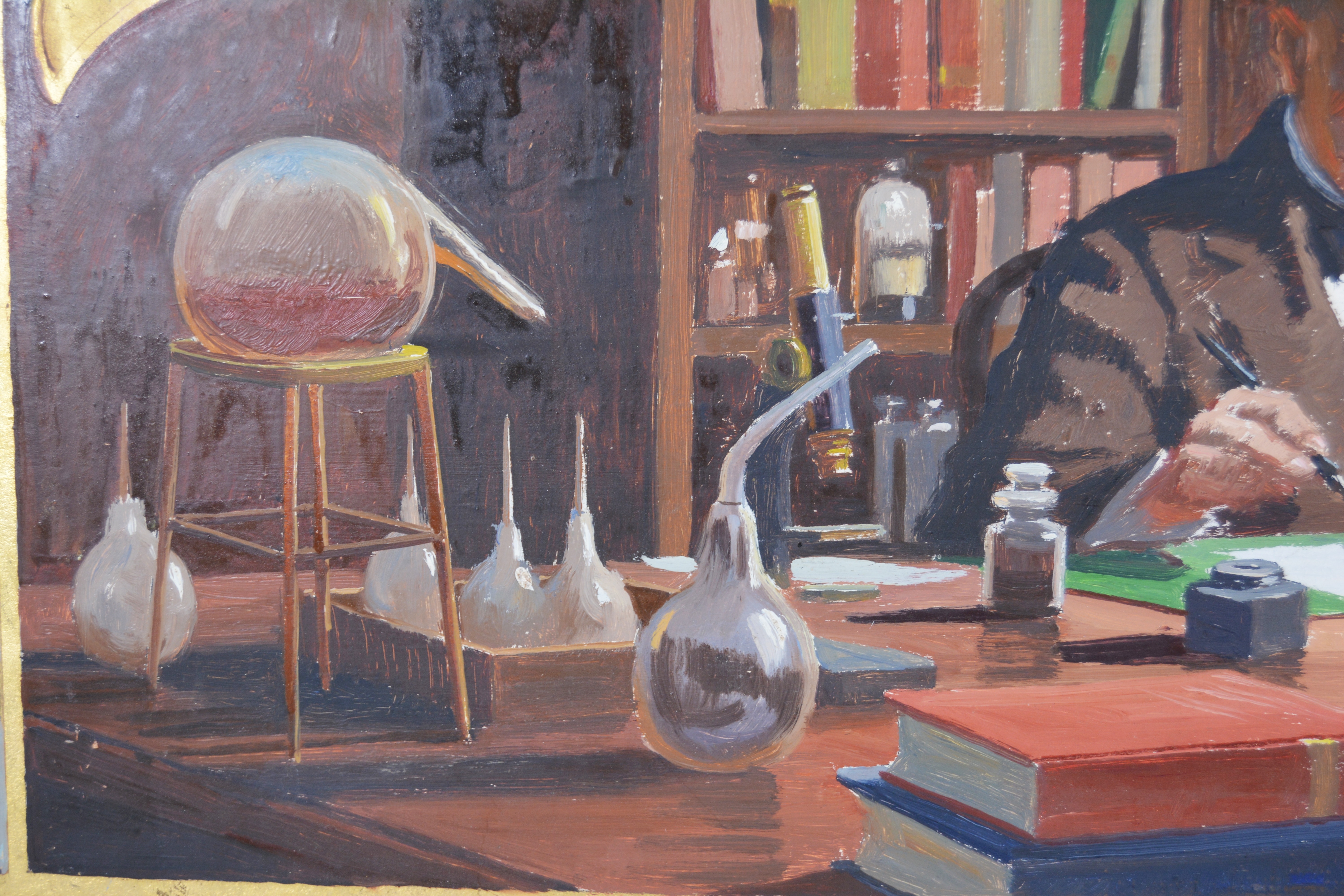 Edmond J. Fitzgerald Oil Painting of Louis Pasteur