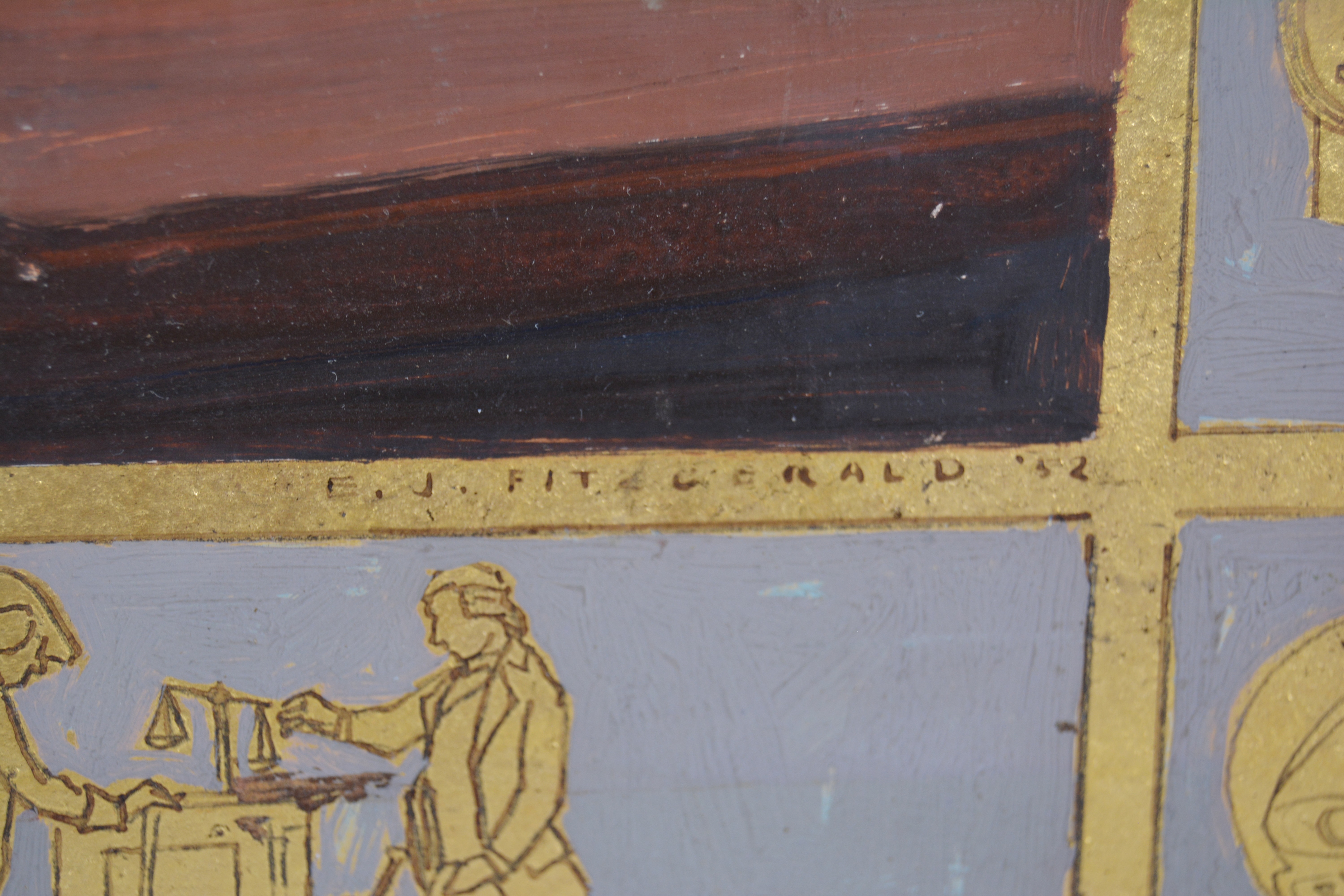 Edmond J. Fitzgerald Oil Painting of Louis Pasteur