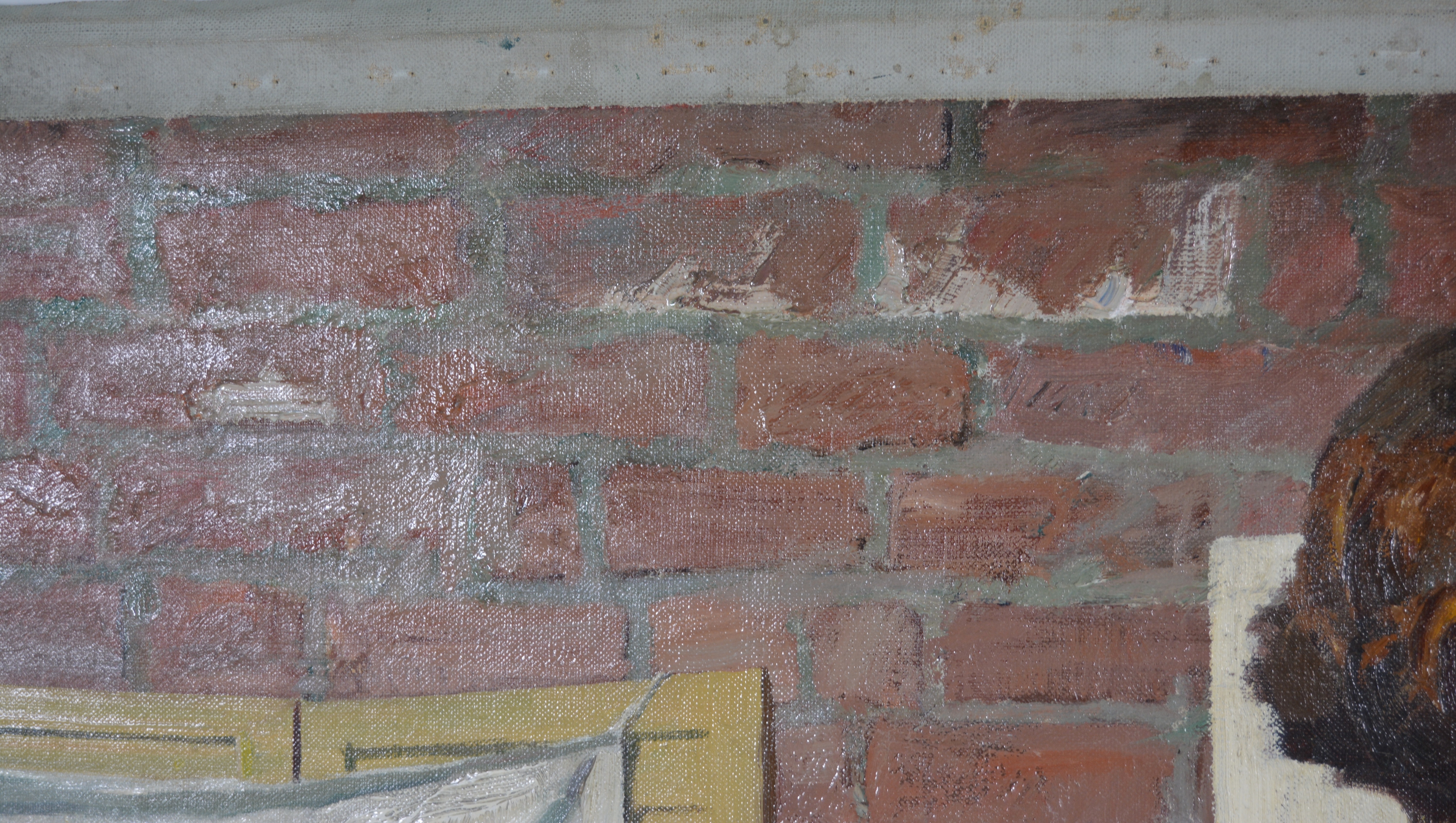 Edmond J. Fitzgerald Original Oil Painting of Artist at Work