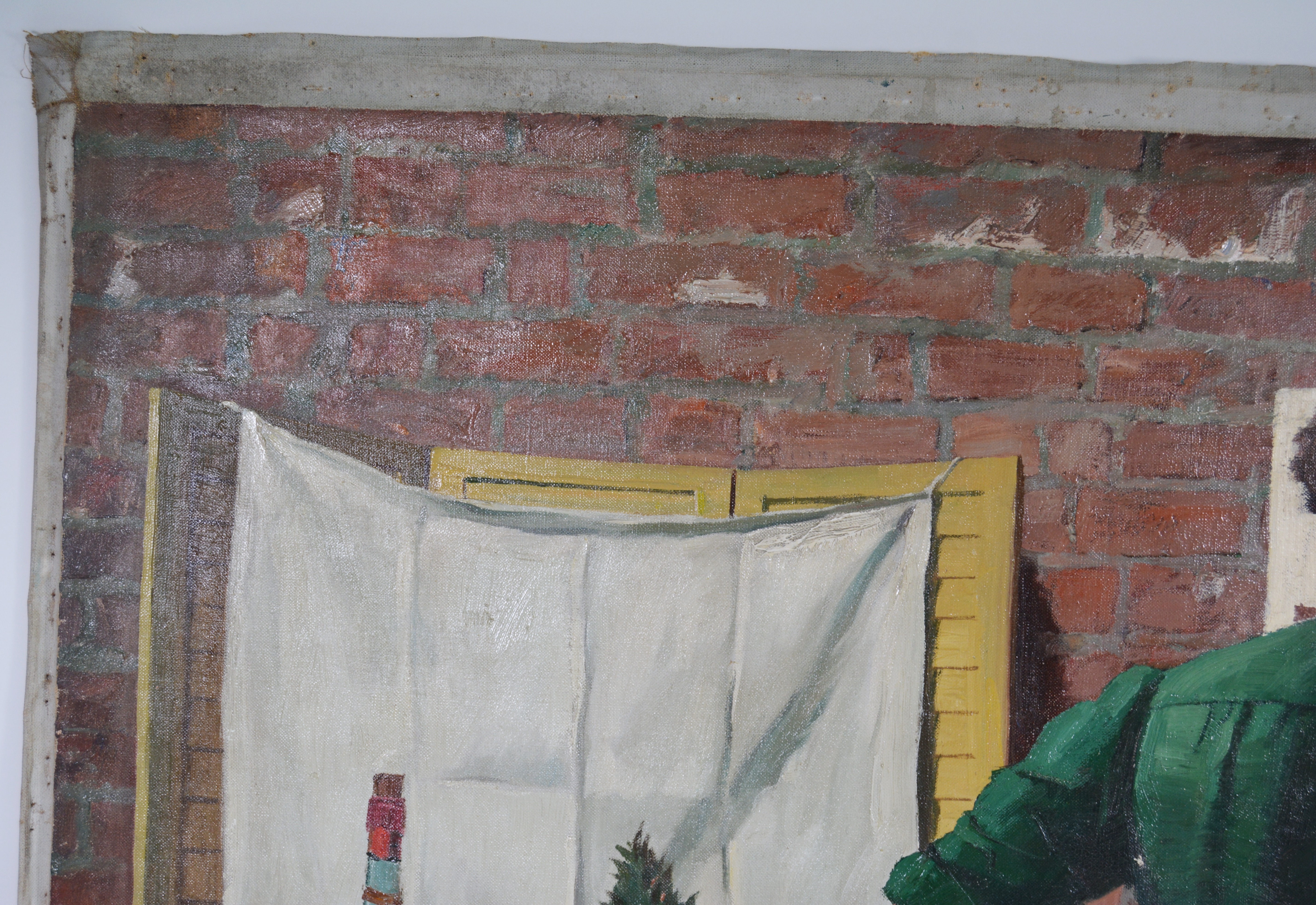 Edmond J. Fitzgerald Original Oil Painting of Artist at Work