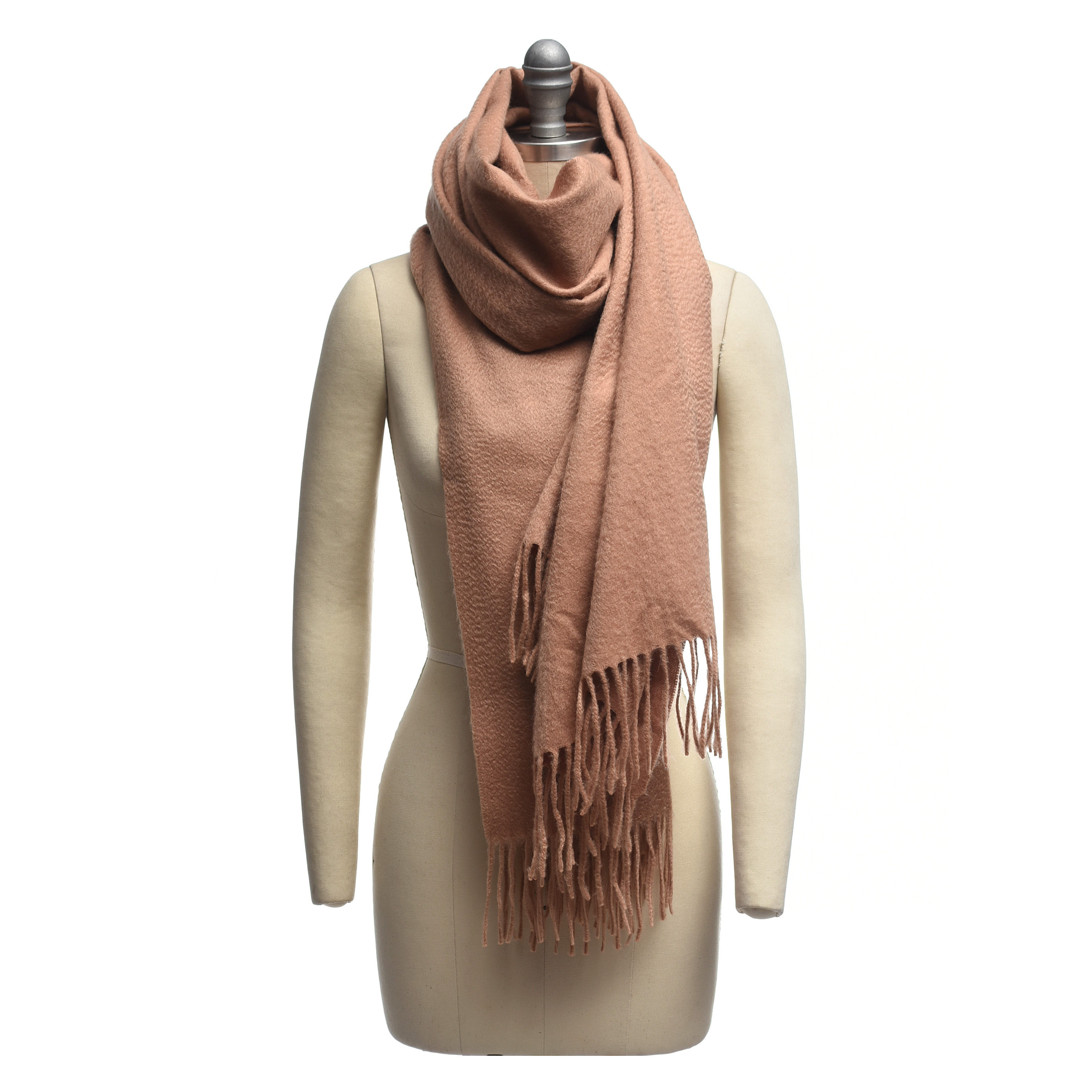 TSE Cashmere Wrap in Caramel, Made in Scotland