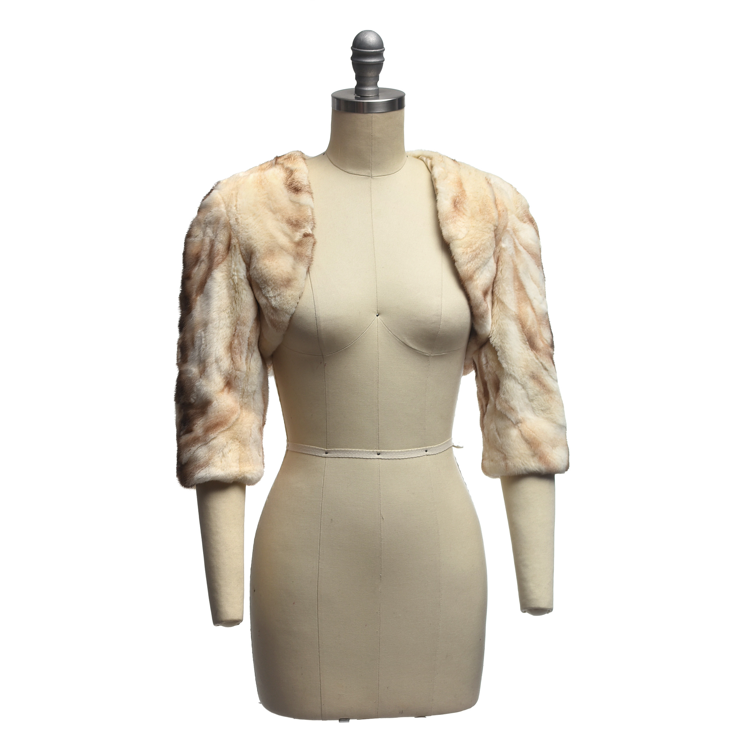 Cassin of New York Blonde Mink Fur Shrug