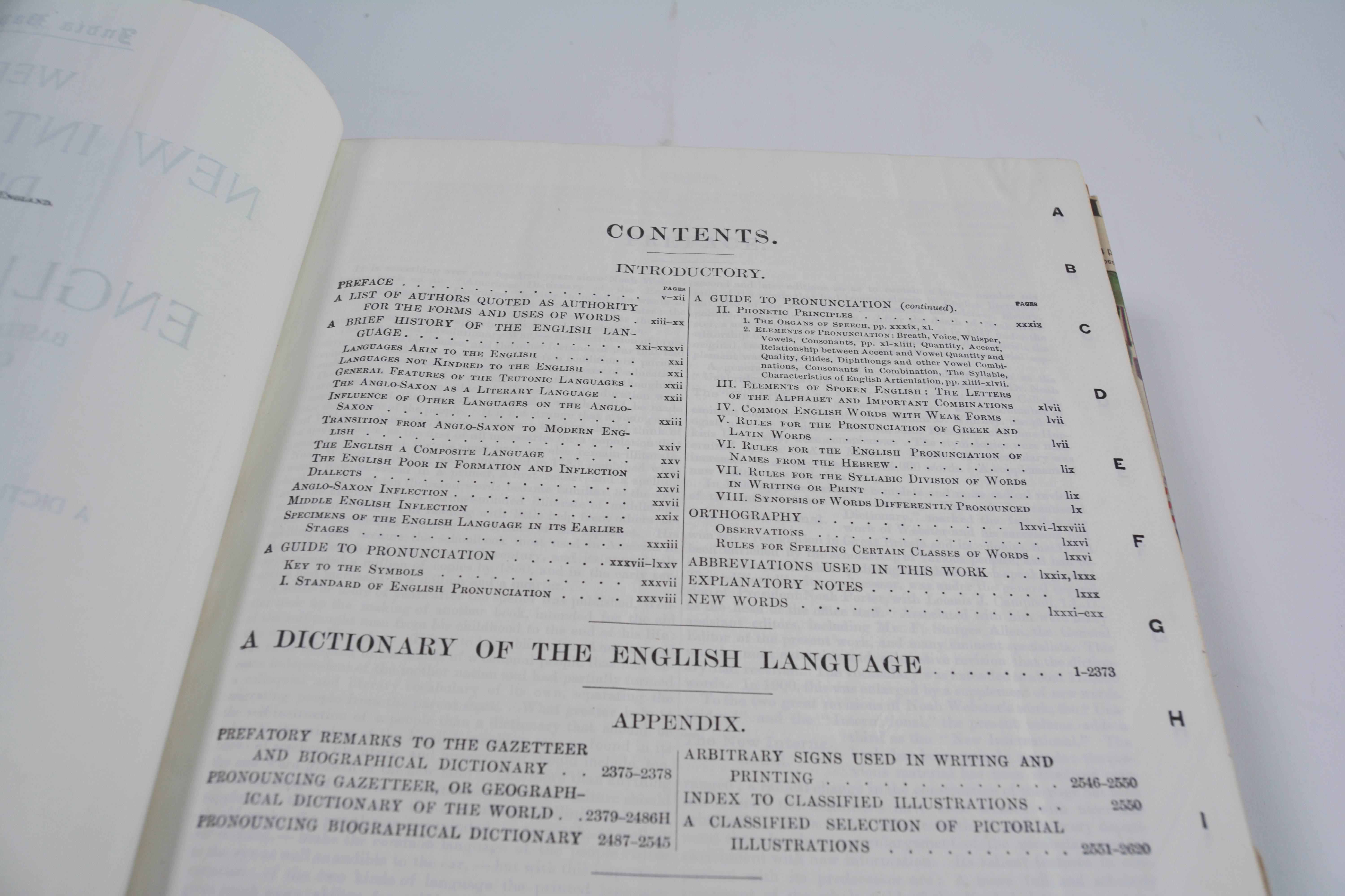 1930 "Webster's New International Dictionary" India Paper Edition