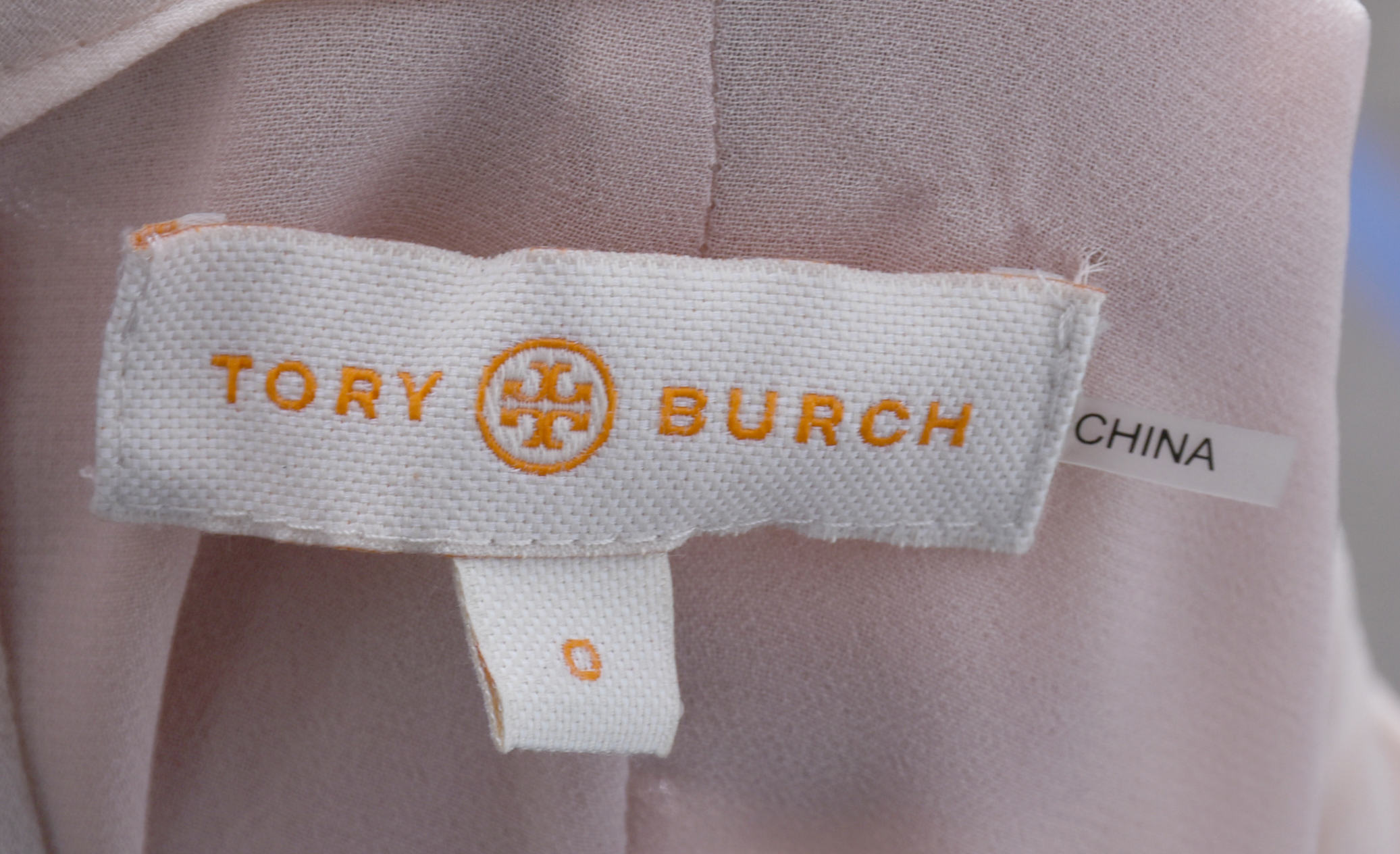 Tory Burch Silk Blouses in Pale Petal Pink and Peacock Blue