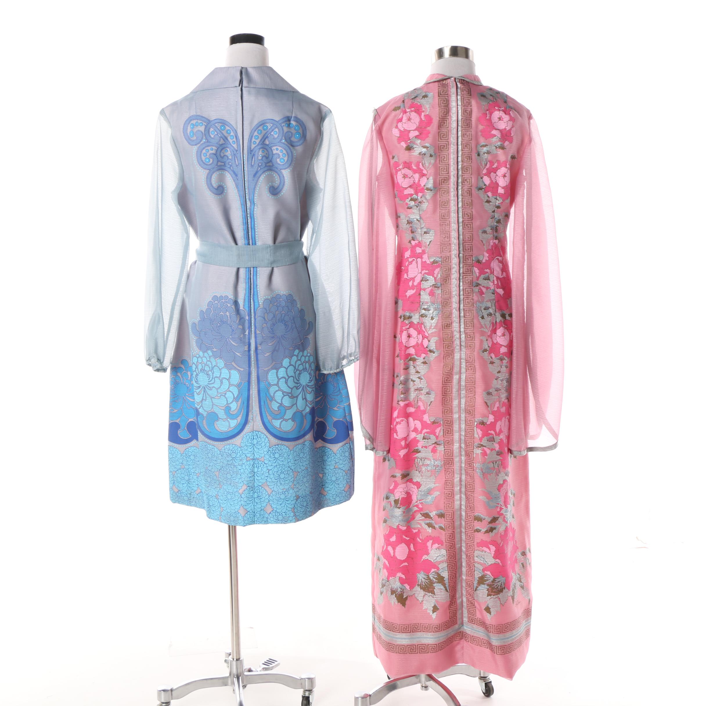 1960s Alfred Shaheen Hand-Stenciled Dresses