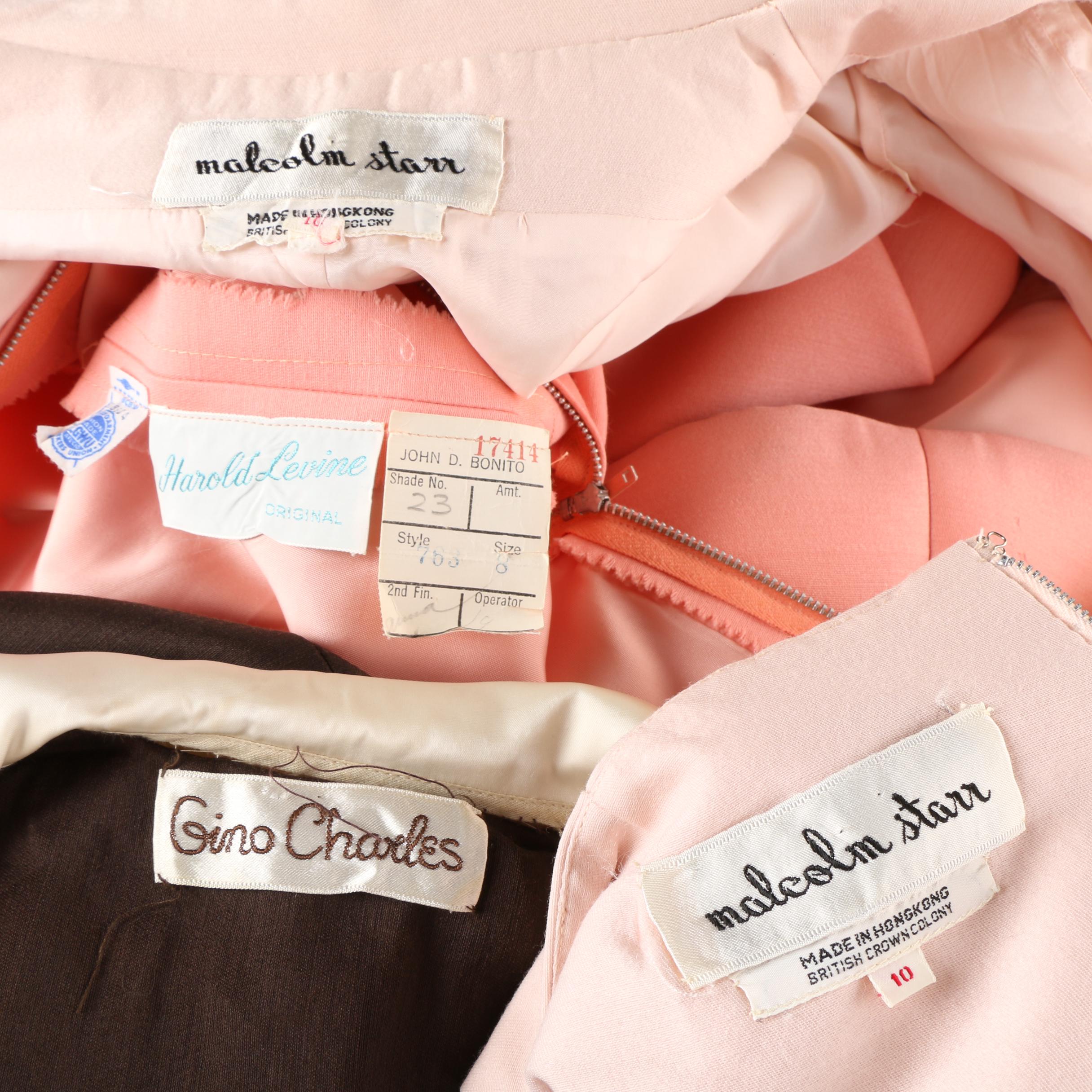 1960s Vintage Dresses Including Harold  Levine, Gino Charles, and Malcolm Starr