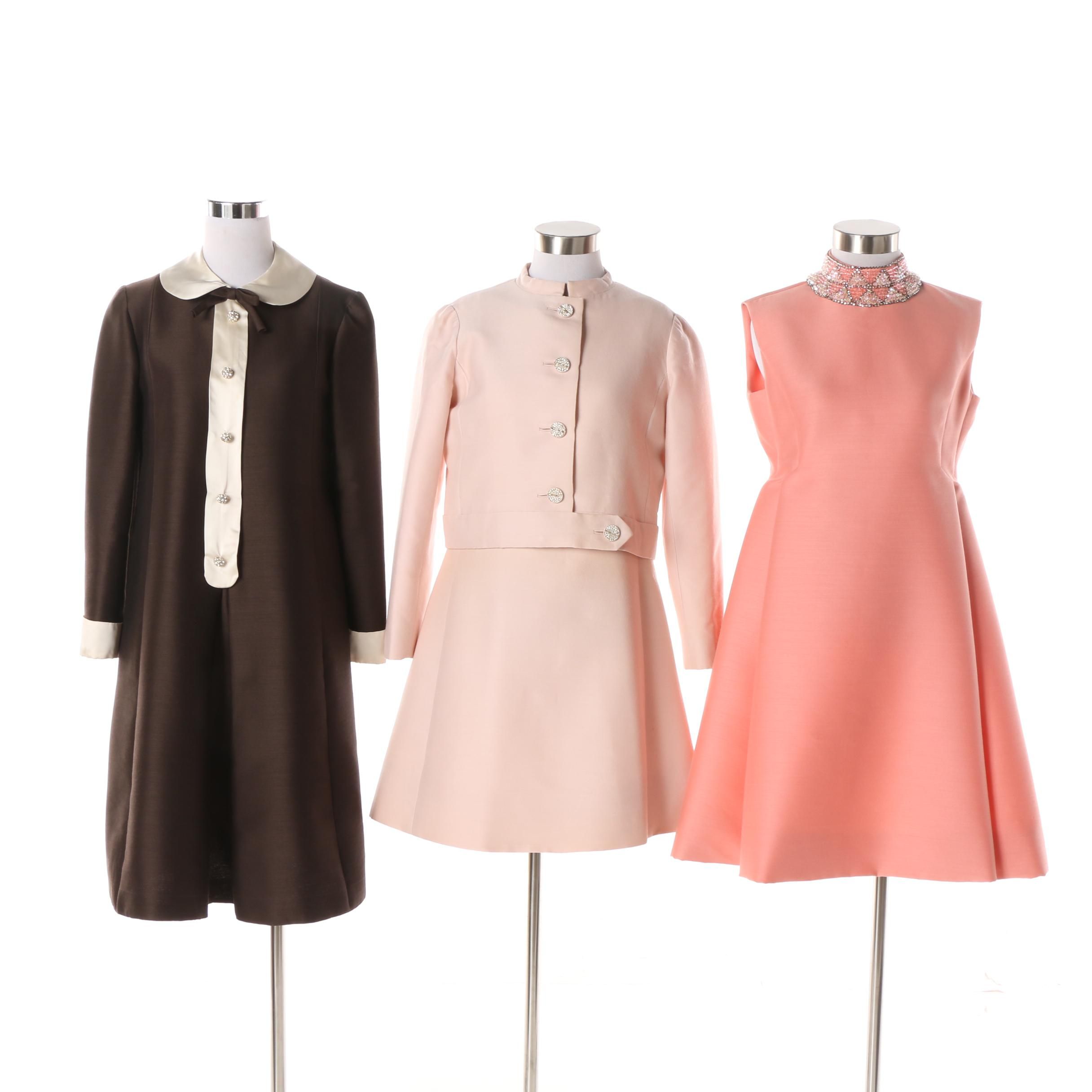 1960s Vintage Dresses Including Harold  Levine, Gino Charles, and Malcolm Starr