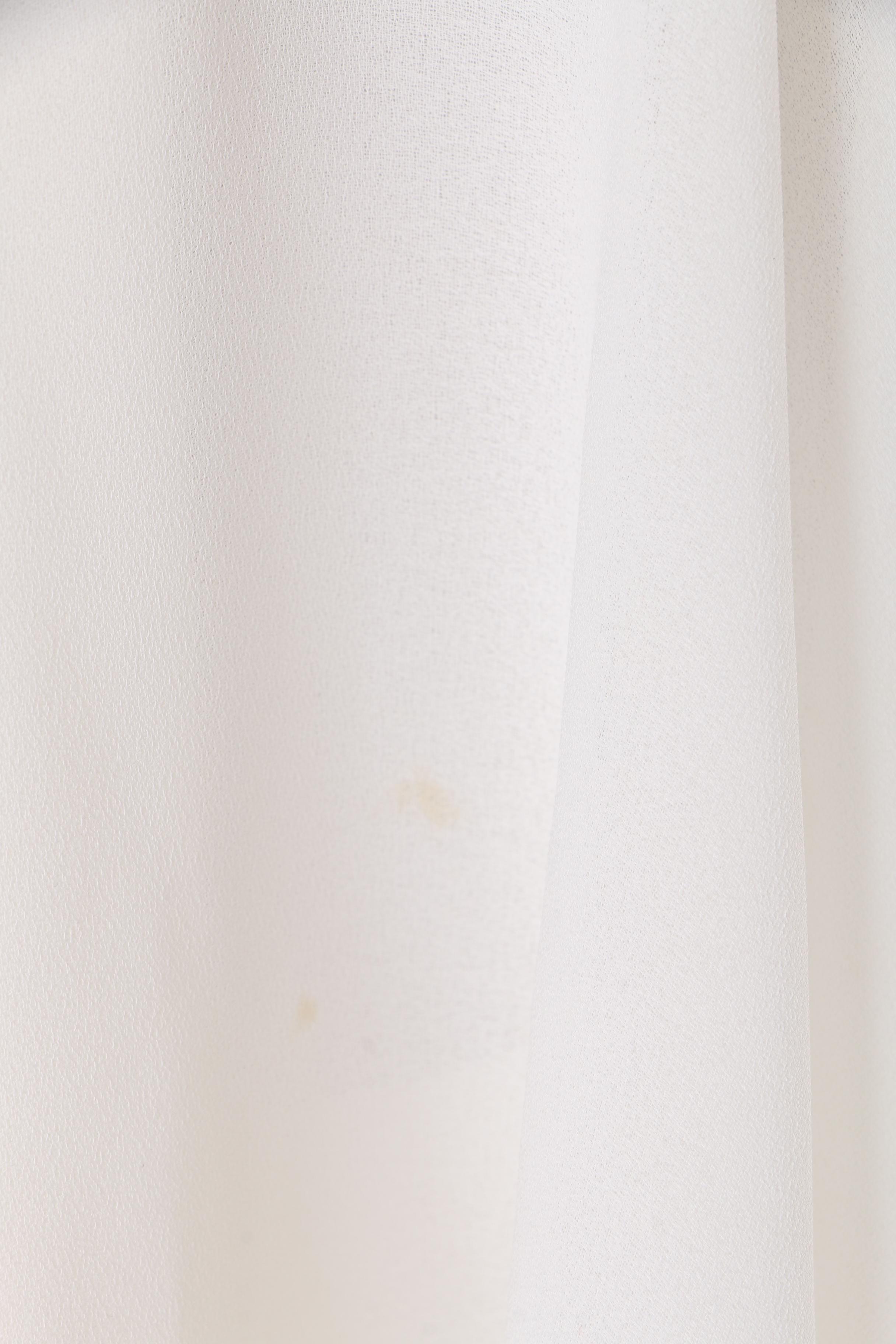 Women's 1970s Michael Maiello for Pat Richards White Sleeveless Dress with Cape