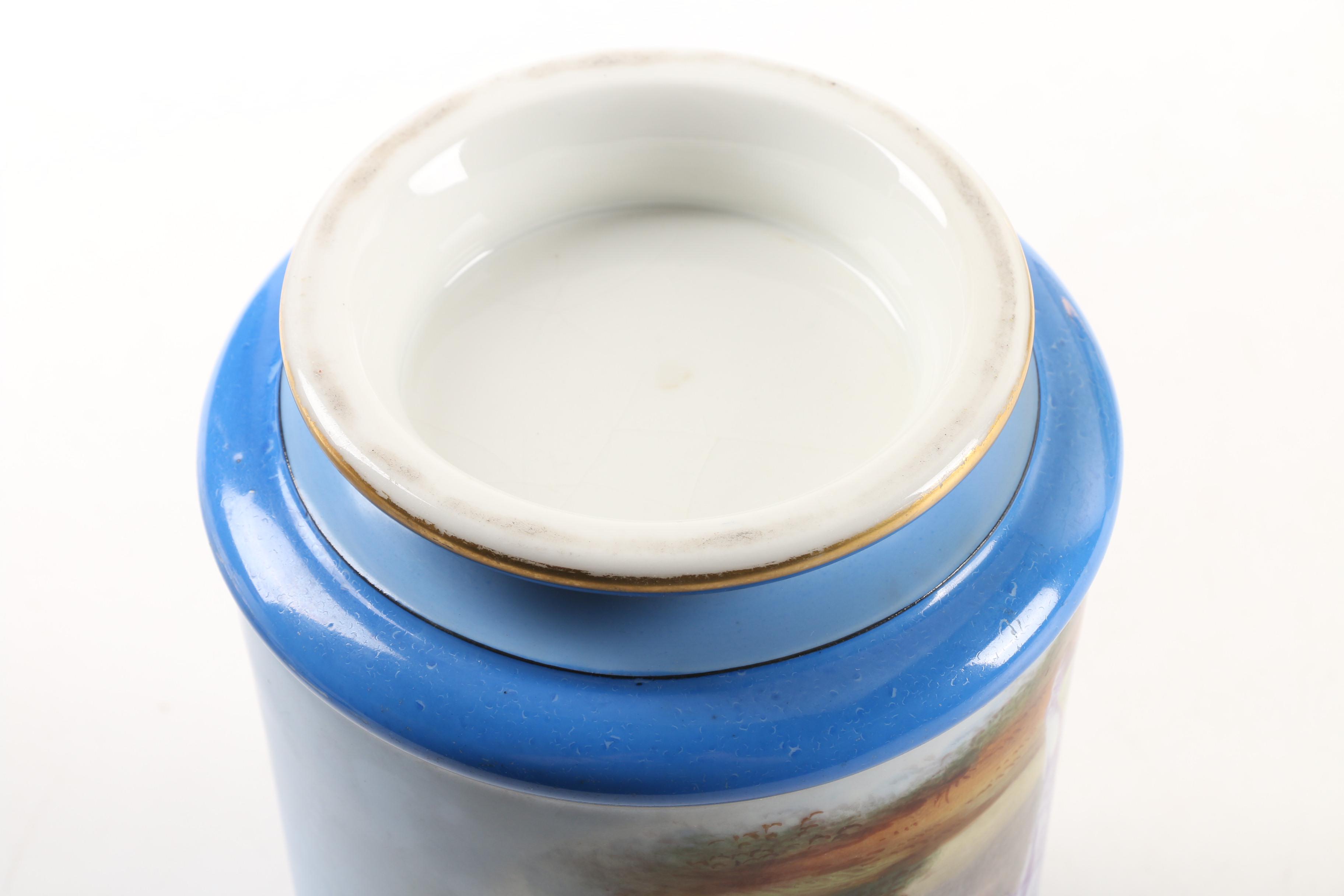 1908-11 Pouyat Porcelain Bowl with Planter and Steubenville Platter