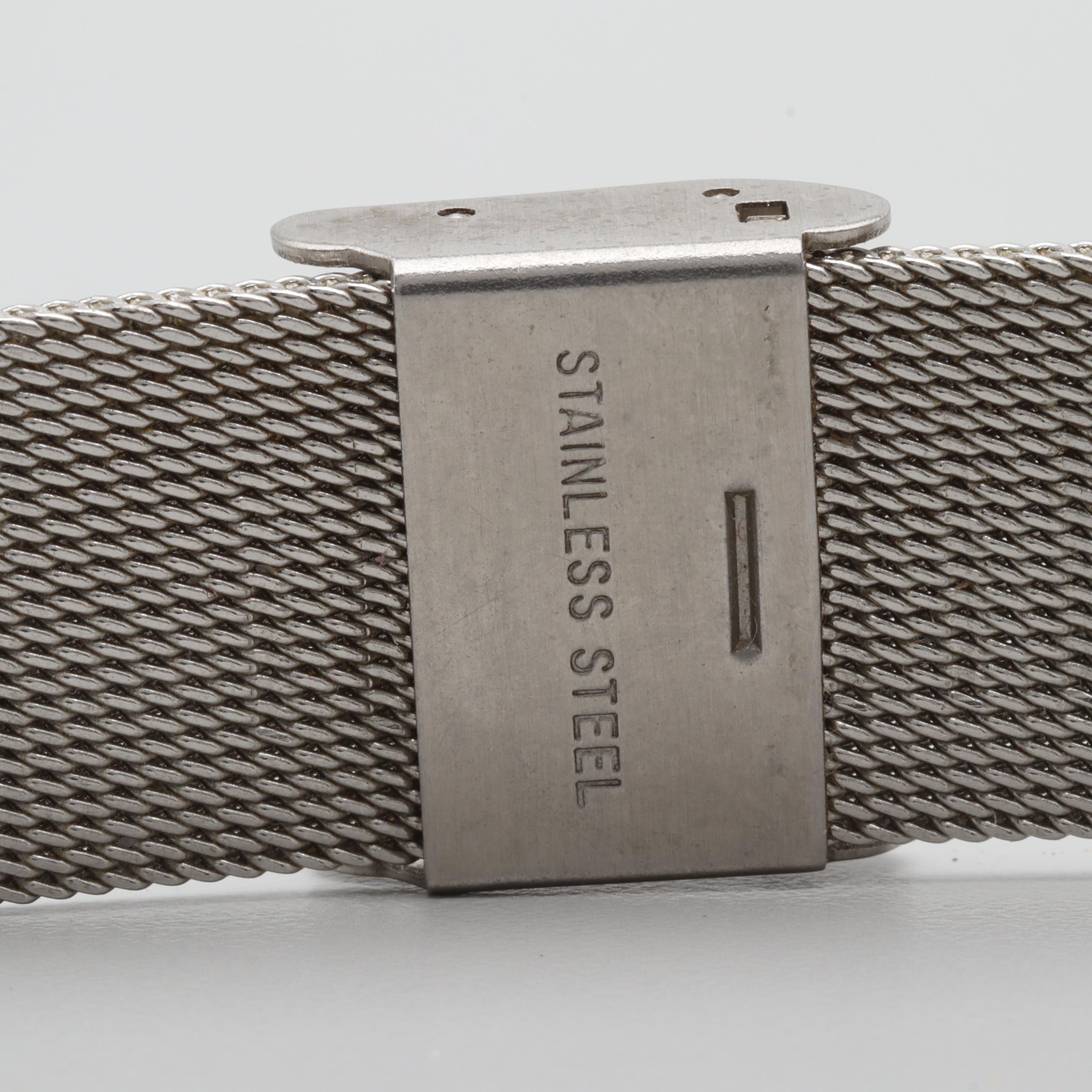 Guess Stainless Steel Dual Time Watch