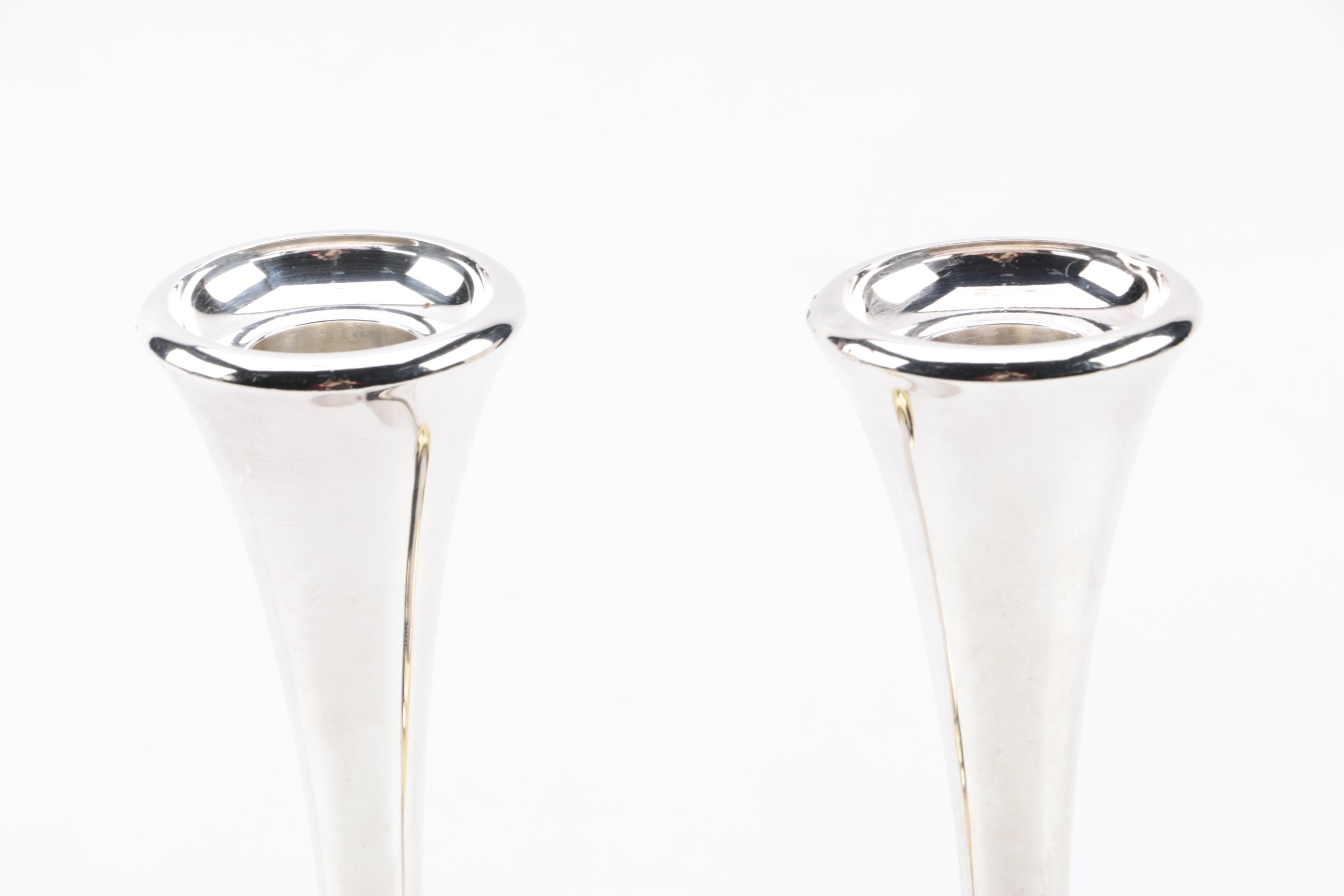 Jens Quistgaard for Dansk Silver Plate Candlesticks