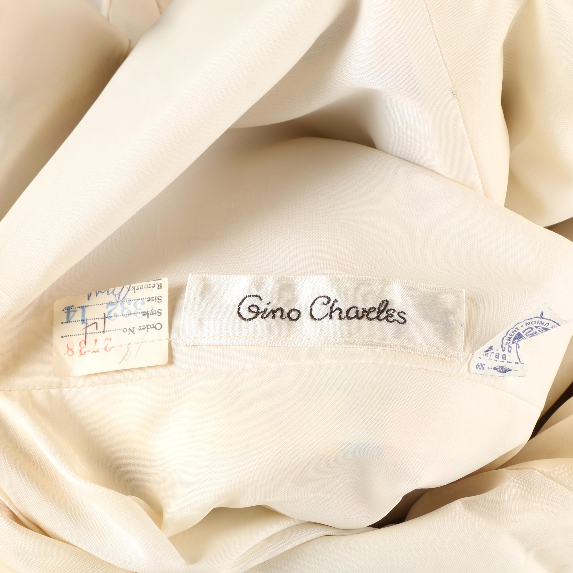 1960s Gino Charles Multicolored Cocktail Dress with Metallic Threading