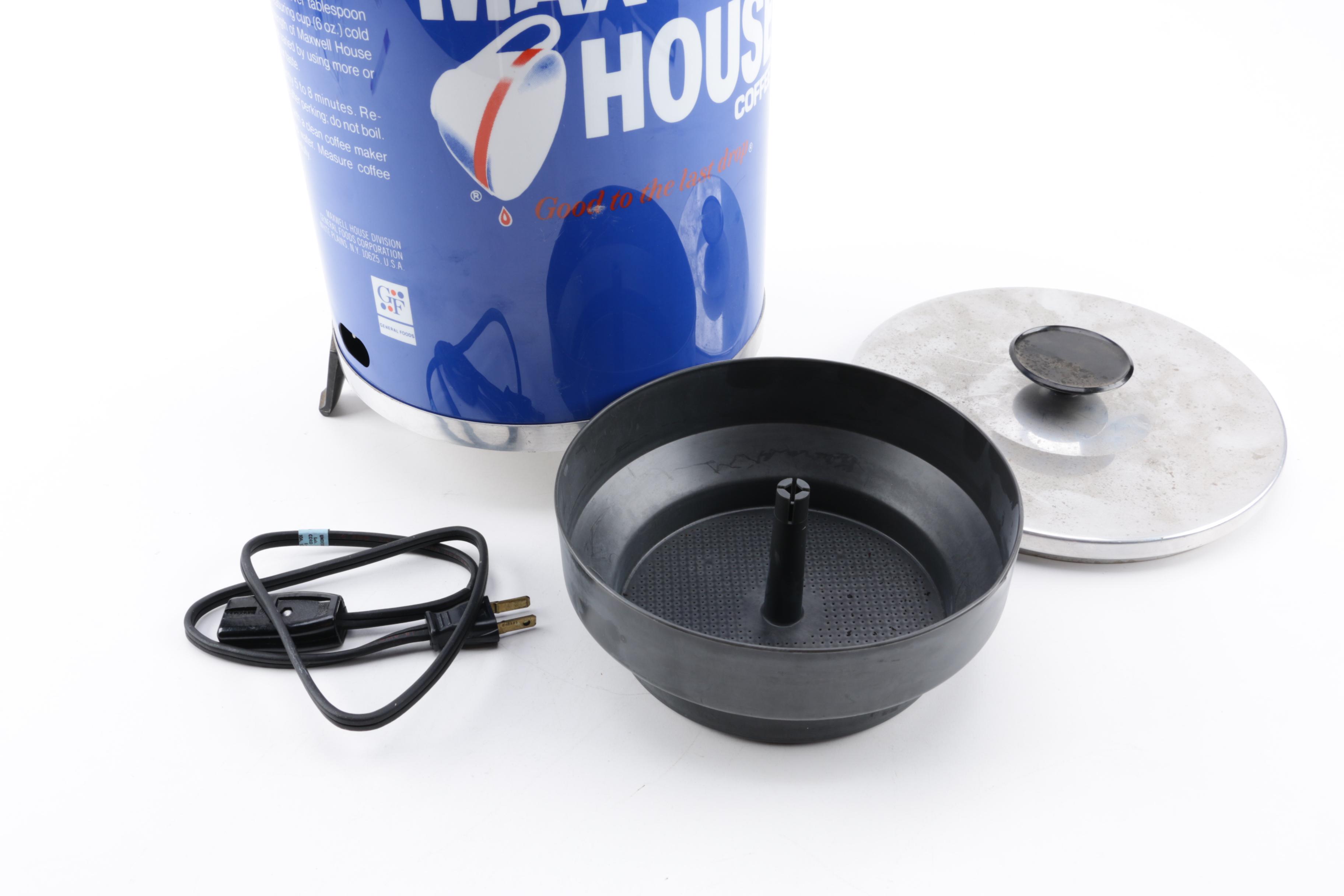 Vintage Maxwell House Coffee Percolator