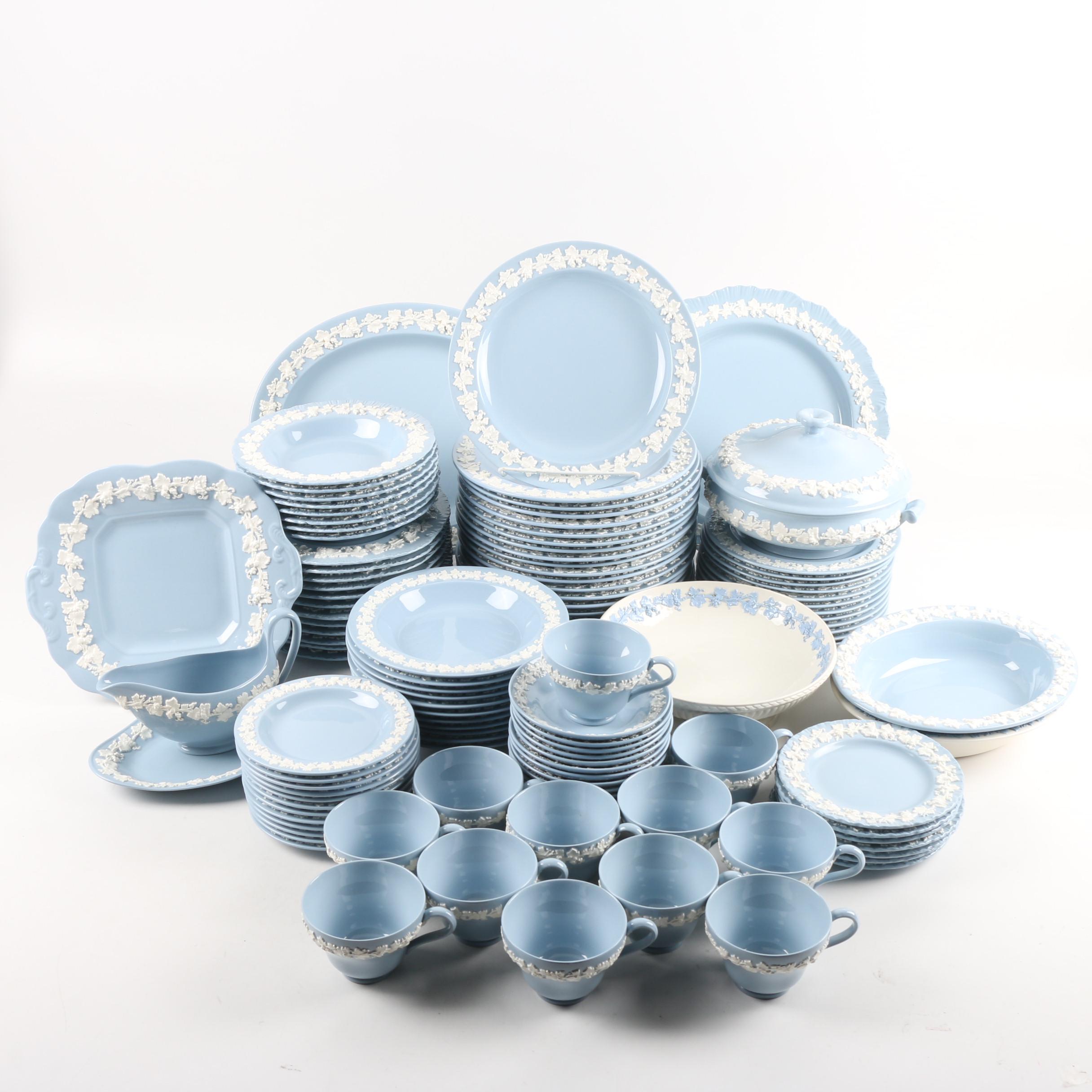 Vintage Wedgwood Embossed Queen's Ware Dinnerware