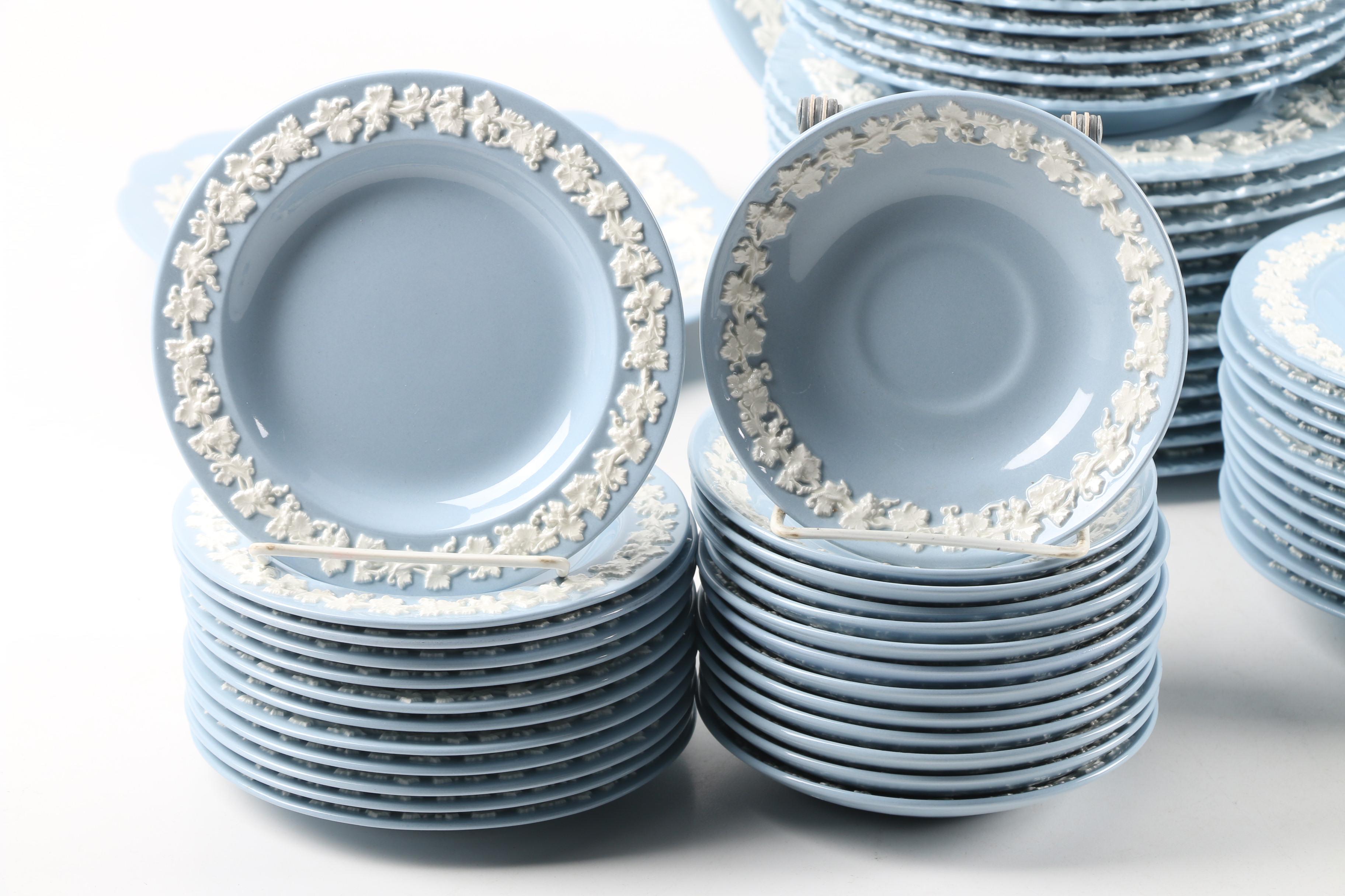 Vintage Wedgwood Embossed Queen's Ware Dinnerware