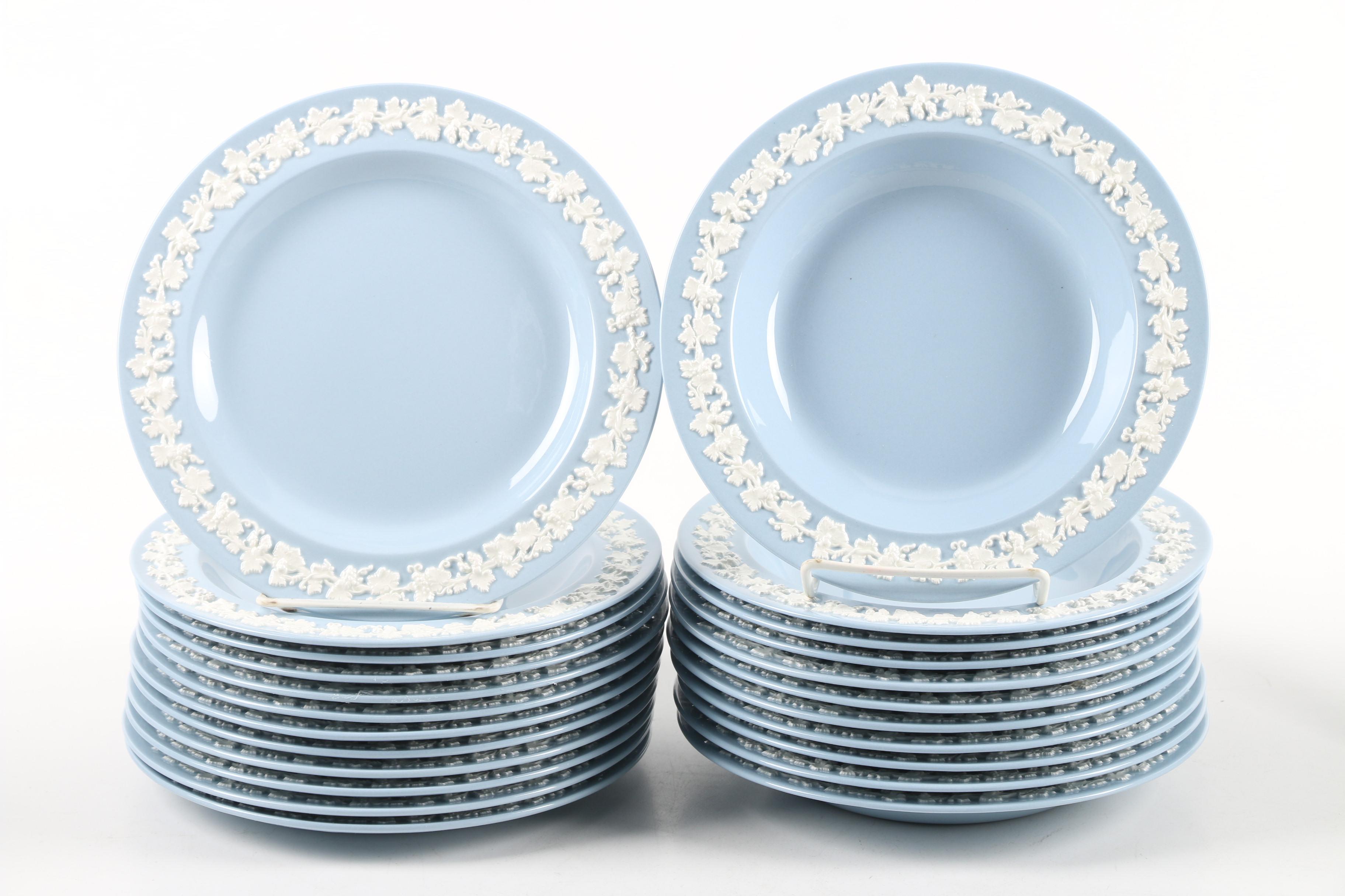 Vintage Wedgwood Embossed Queen's Ware Dinnerware