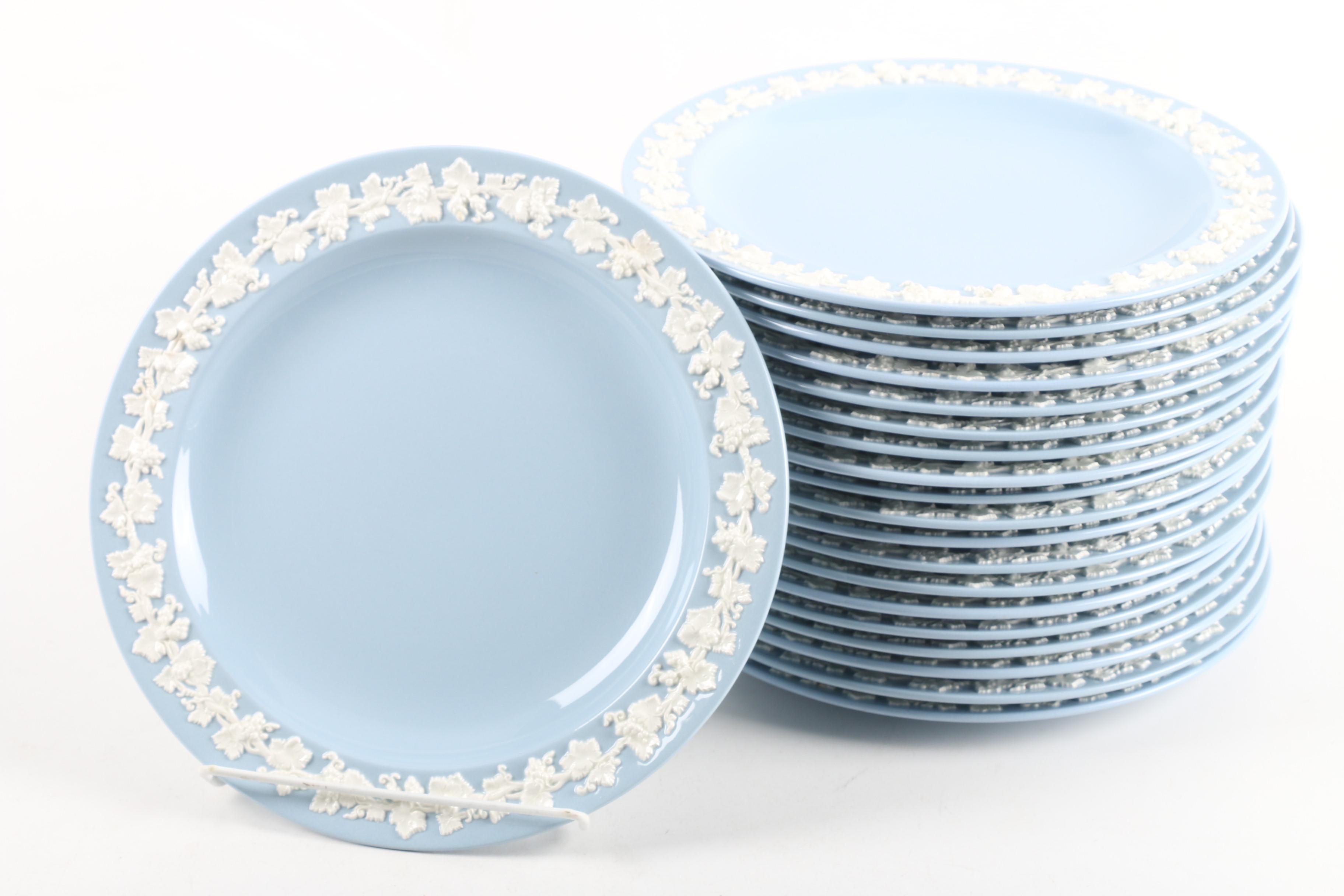 Vintage Wedgwood Embossed Queen's Ware Dinnerware