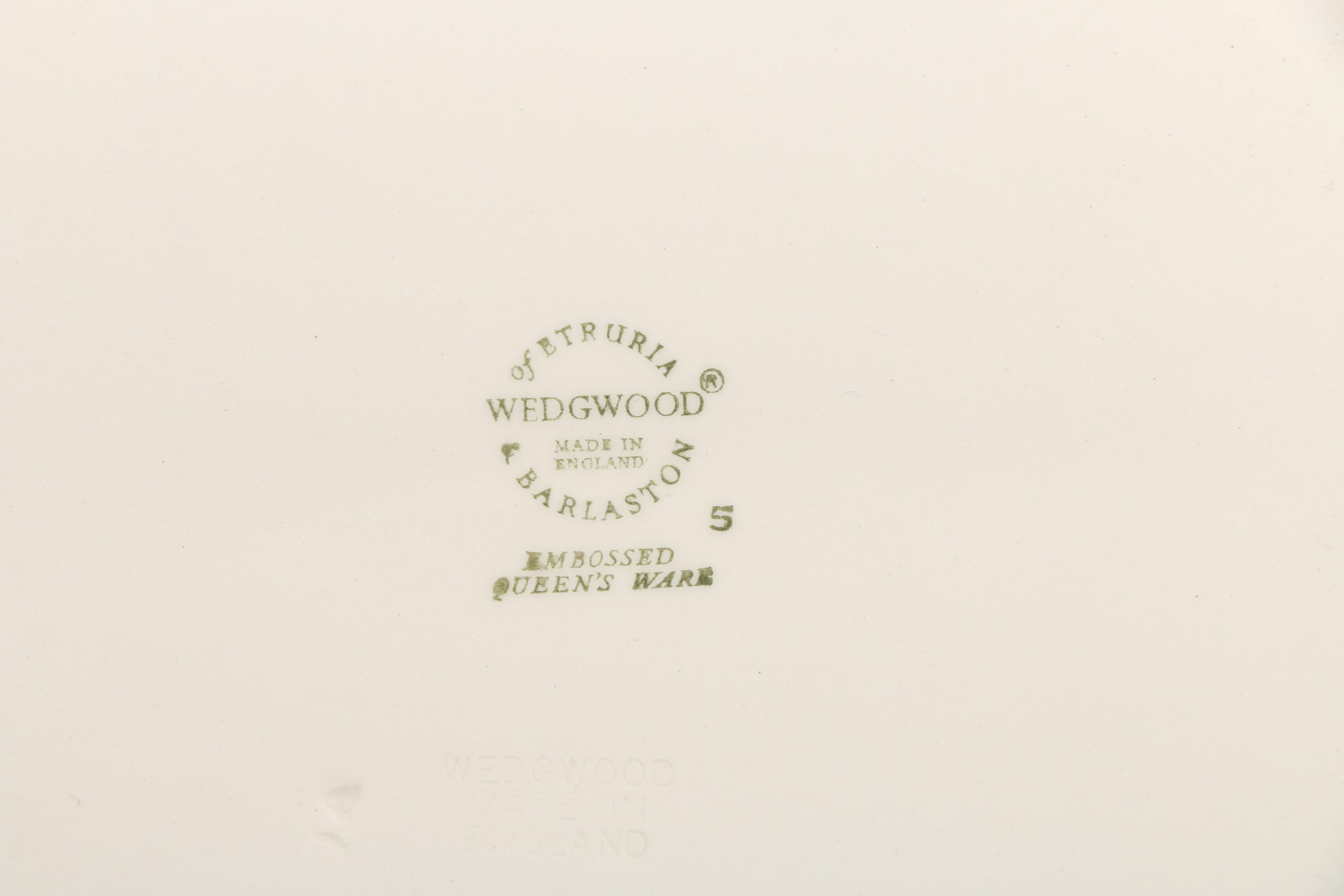 Vintage Wedgwood Embossed Queen's Ware Dinnerware