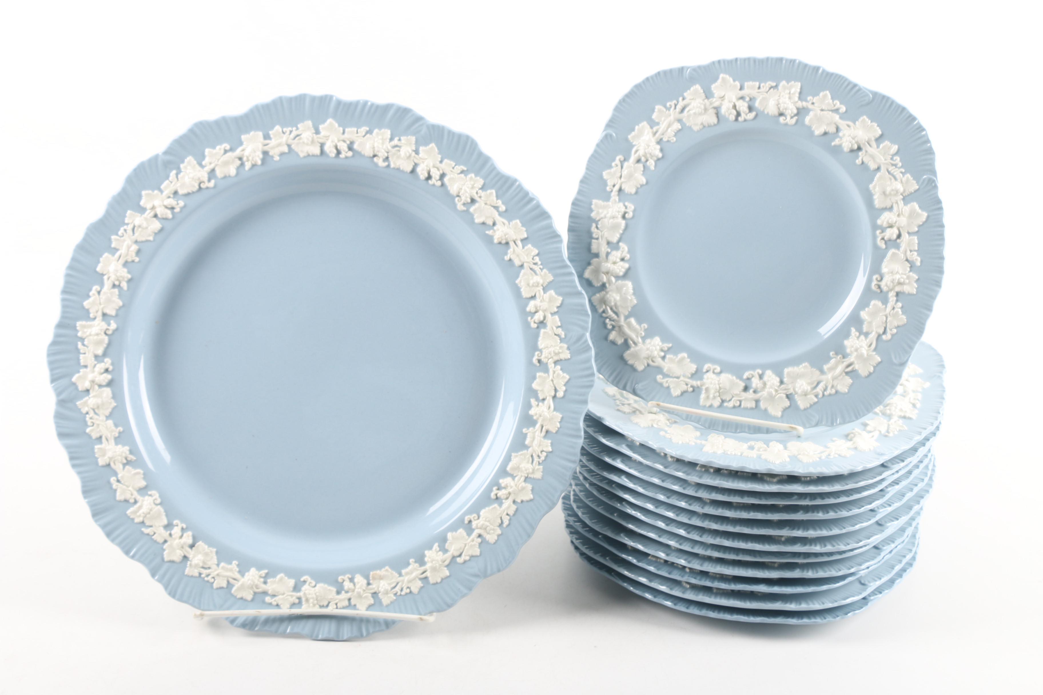 Vintage Wedgwood Embossed Queen's Ware Dinnerware