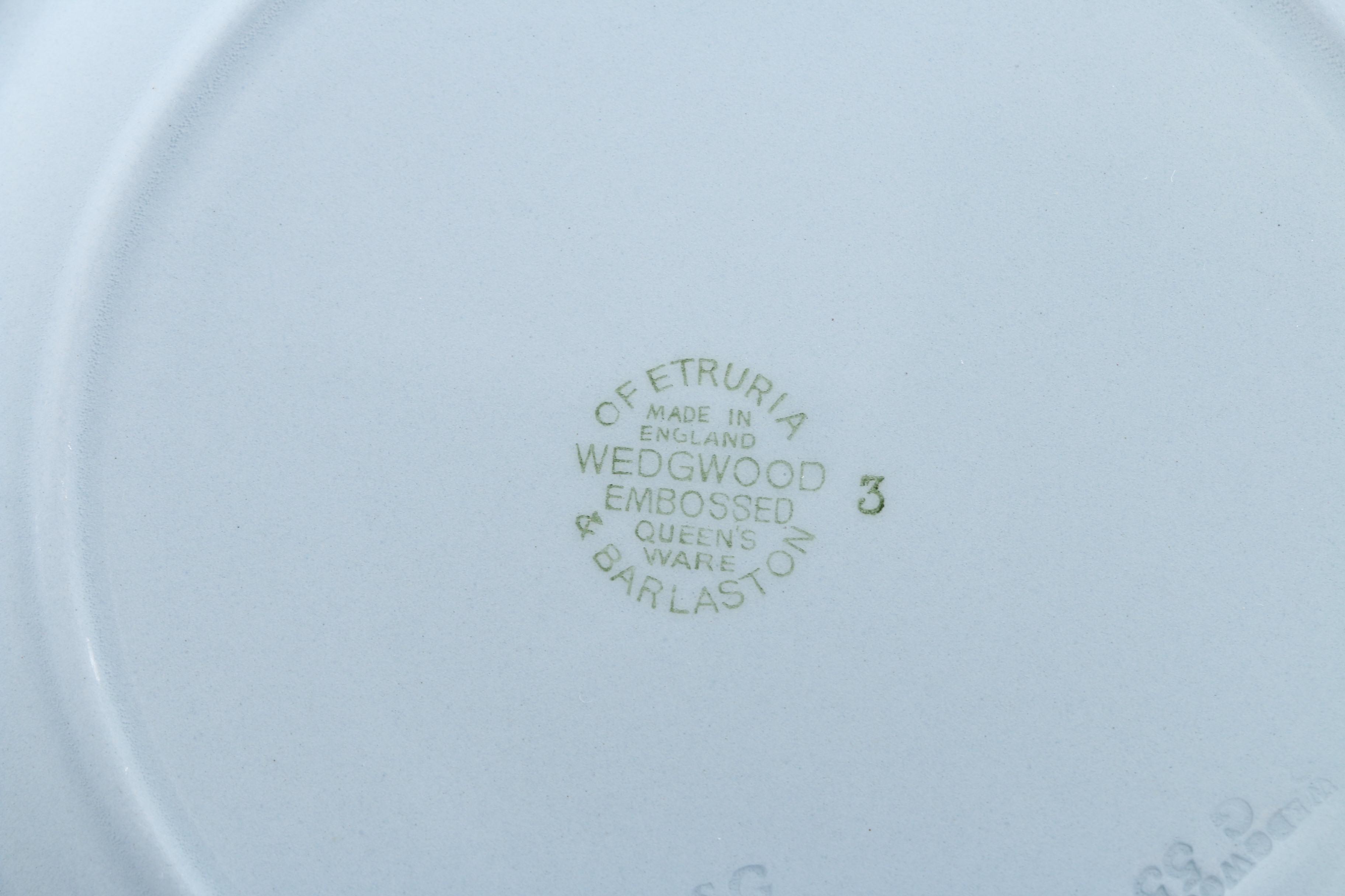 Vintage Wedgwood Embossed Queen's Ware Dinnerware