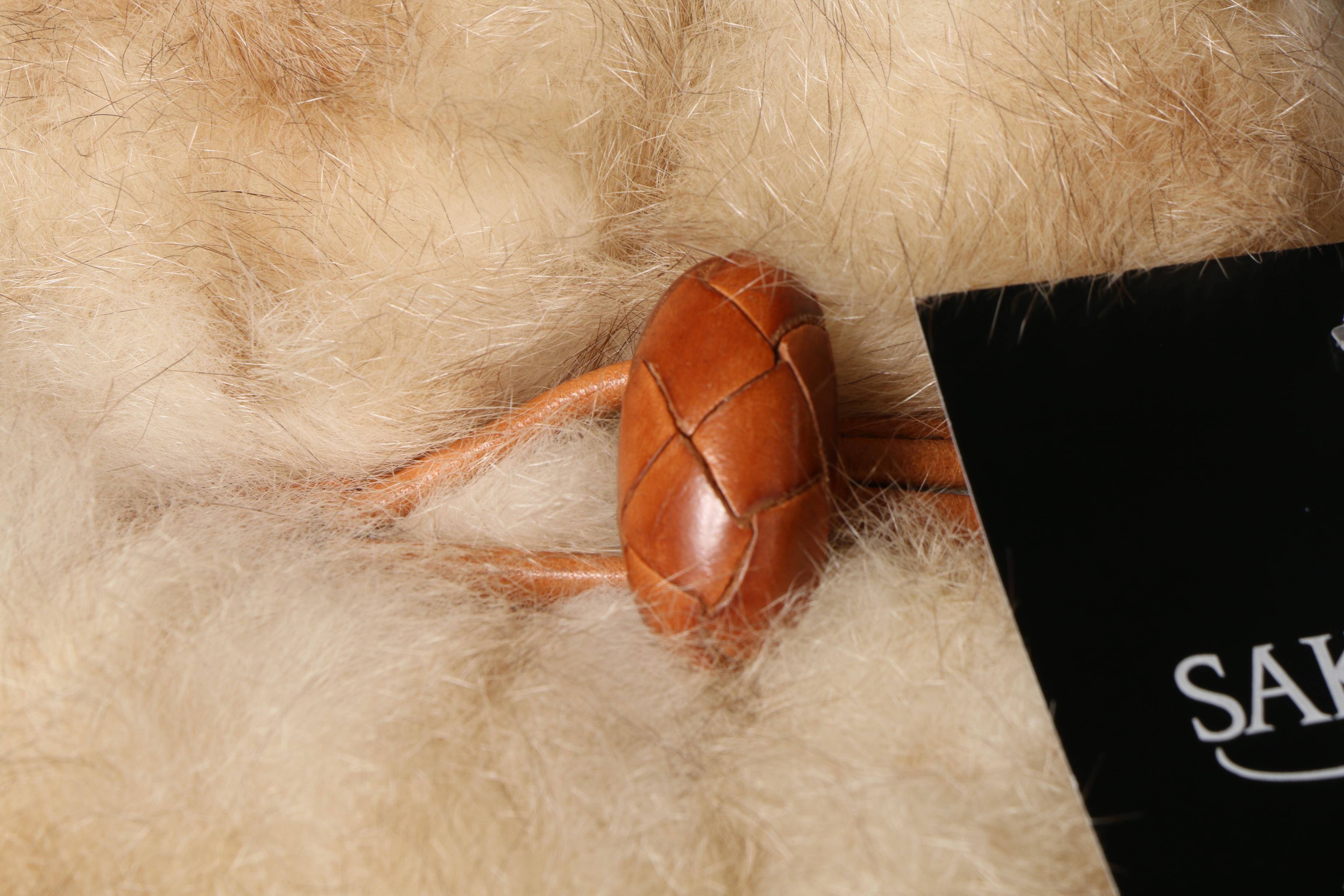 Women's 1970s Vintage Sakowitz Furs Opossum Fur Coat