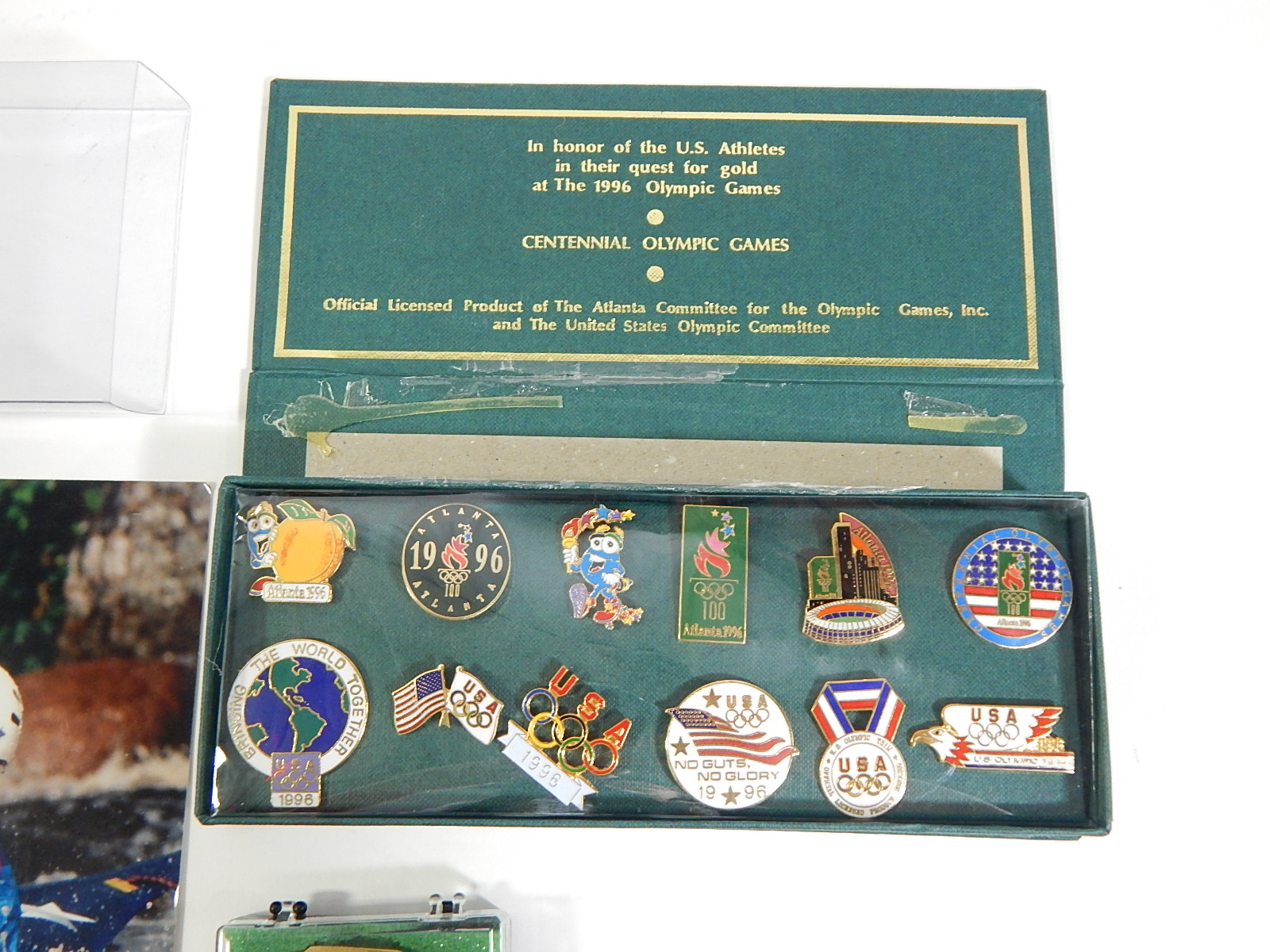 Olympic Pins and Souvenirs, with Signed Slalom Canoeing Gold Medalists