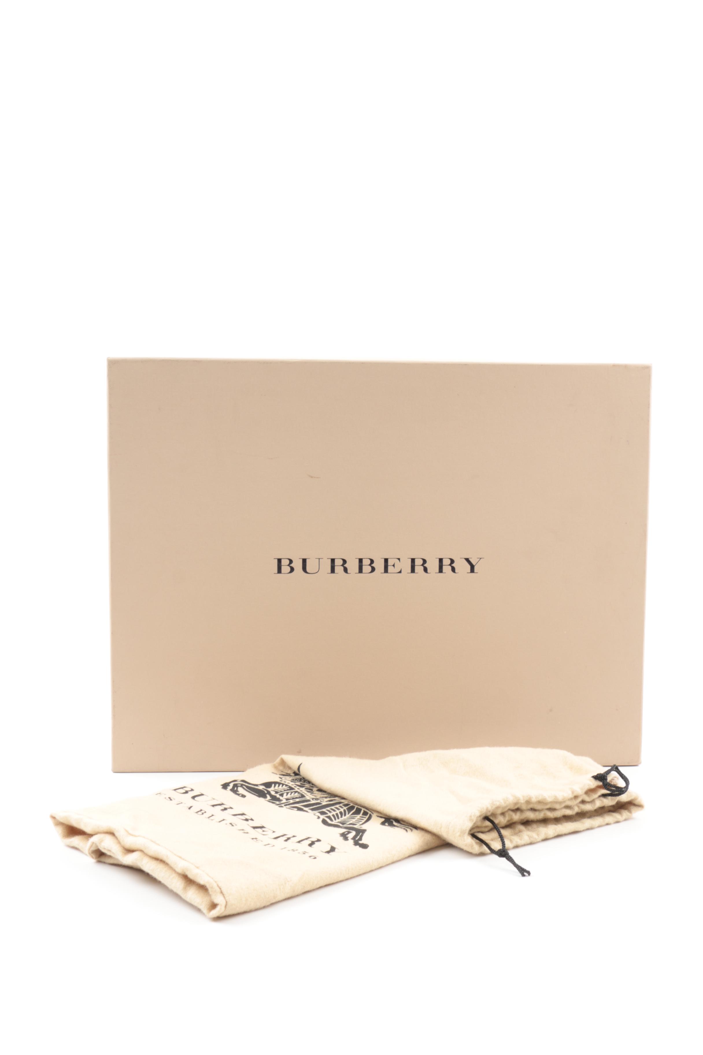 Burberry Medium Banner Zebra Printed Genuine Calf Hair Tote
