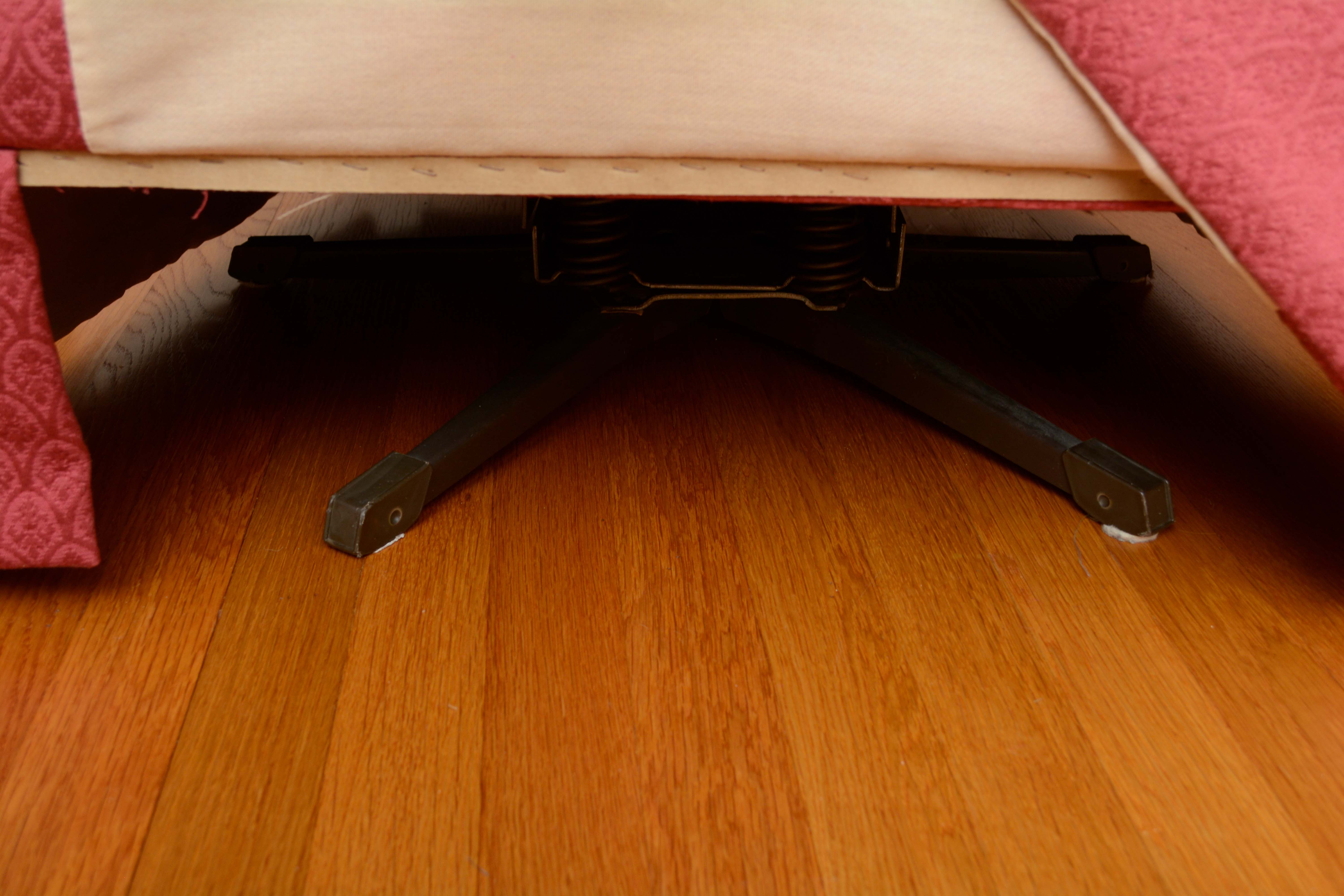 Vintage Upholstered Swivel Rocking Chairs