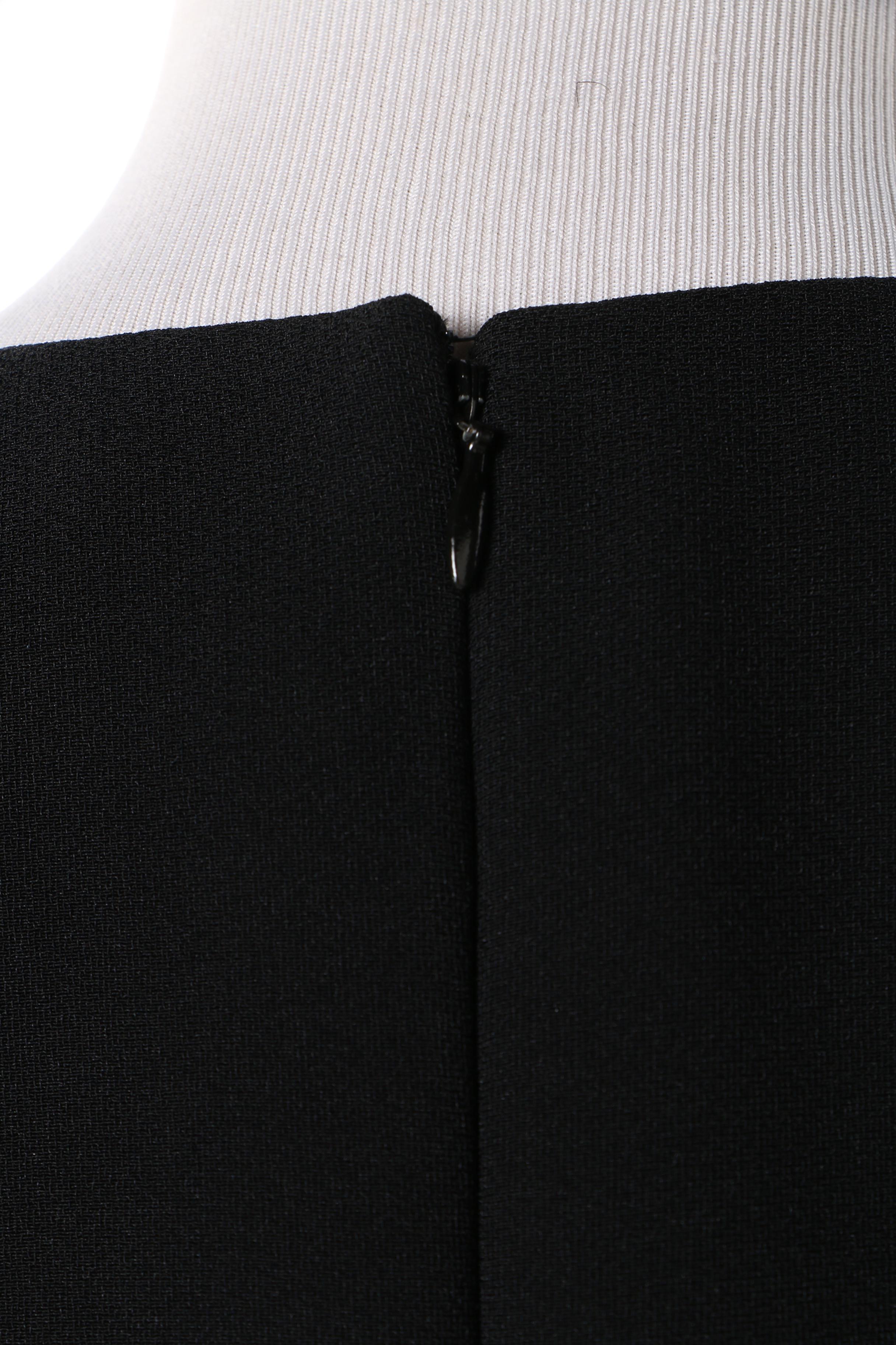 1980s Travilla and Tom and Linda Platt Black Silk and Sequin Cocktail Dresses