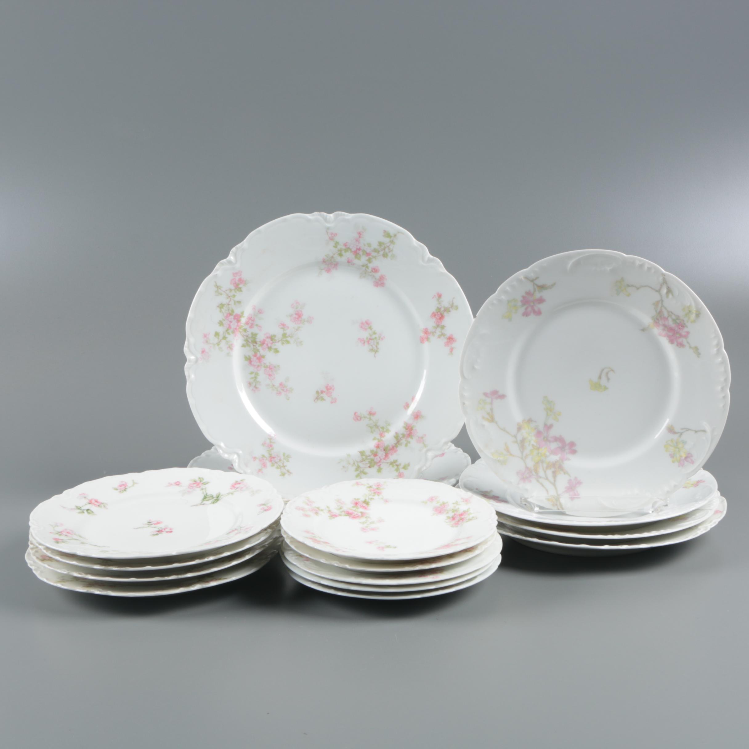 Antique Theodore Haviland and Vintage Haviland & Co. Porcelain Plates