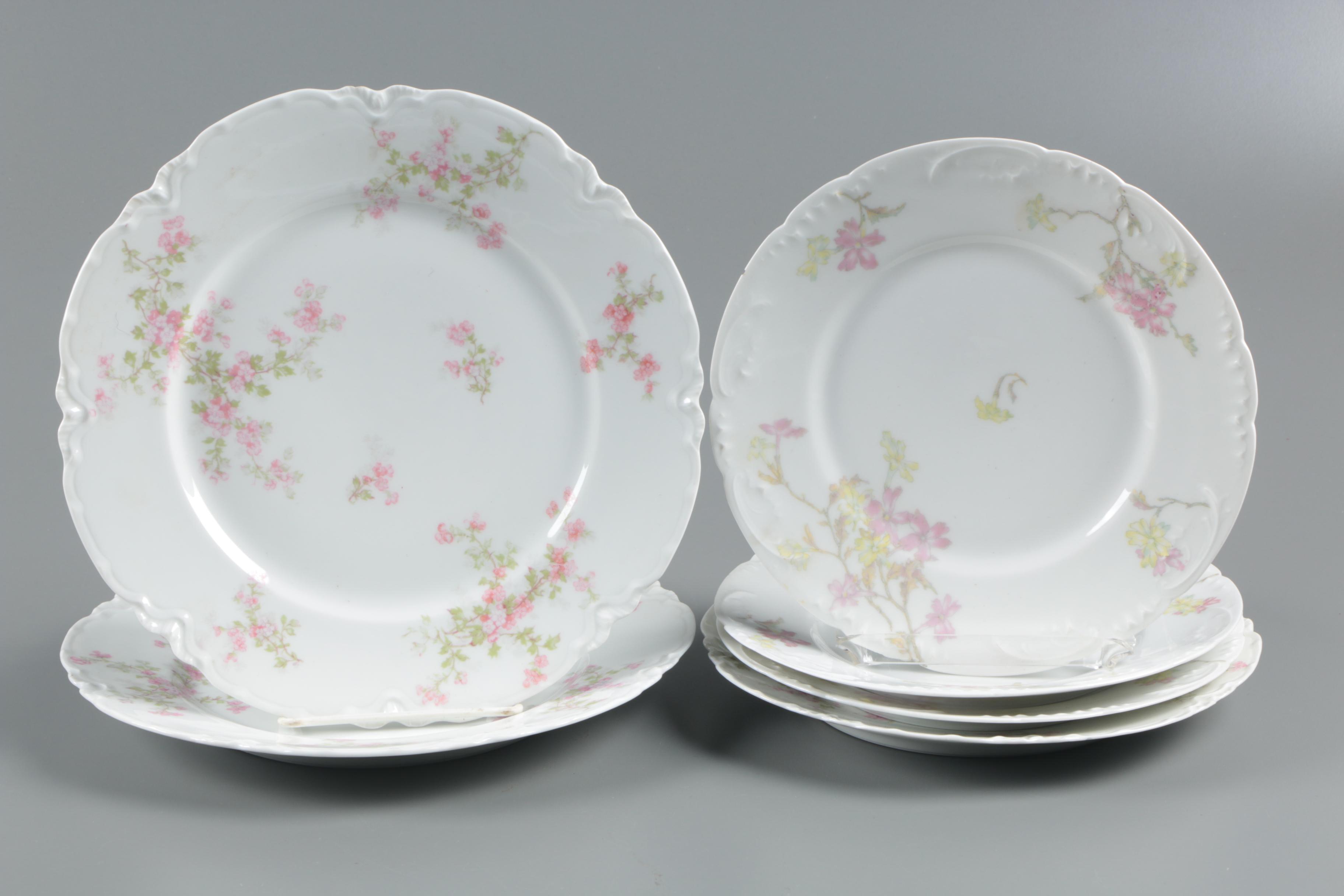 Antique Theodore Haviland and Vintage Haviland & Co. Porcelain Plates