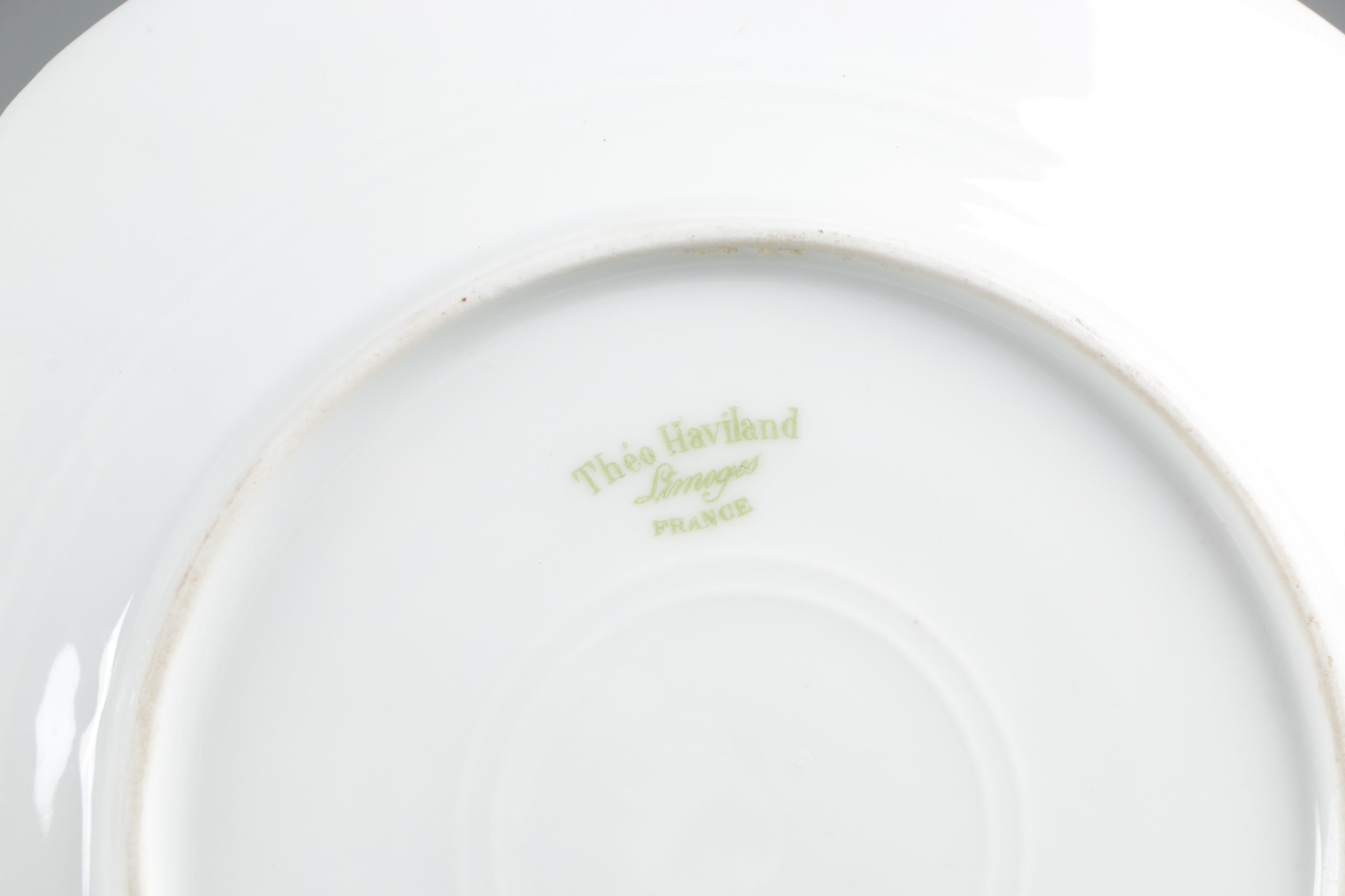 Antique Theodore Haviland and Vintage Haviland & Co. Porcelain Plates