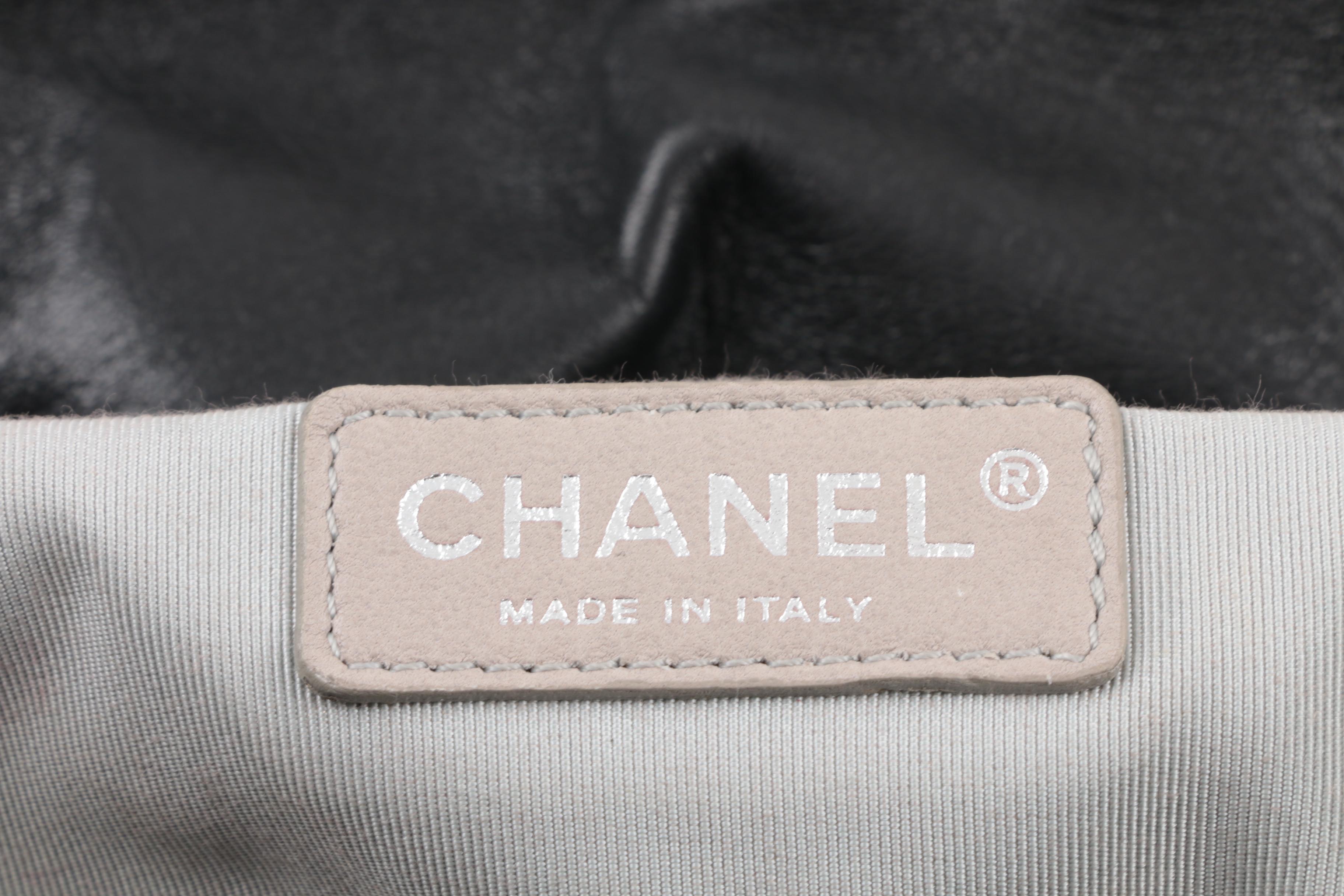 Circa 2008 Chanel Puffy Quilted Black Lambskin Flap Handbag