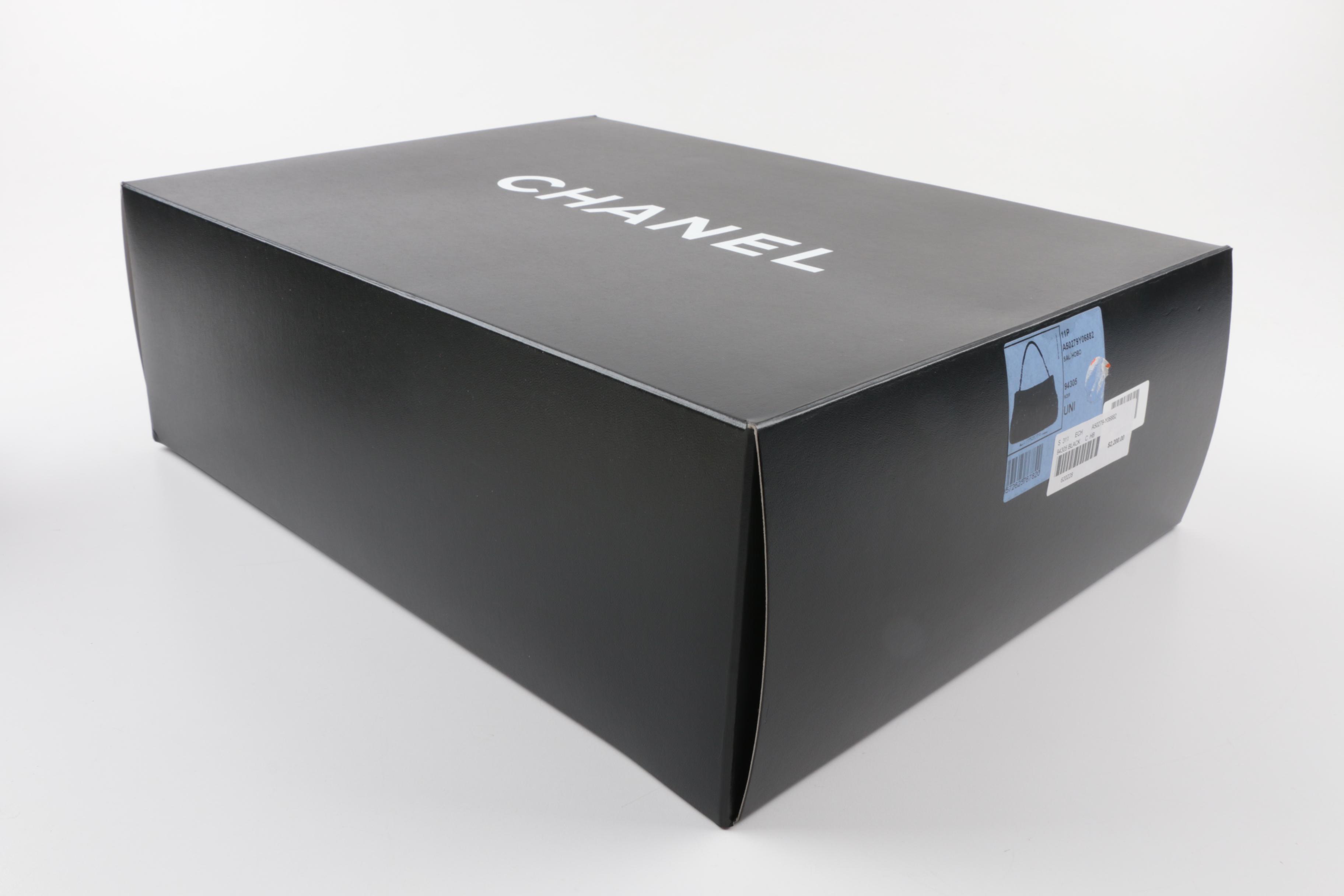 Circa 2008 Chanel Puffy Quilted Black Lambskin Flap Handbag