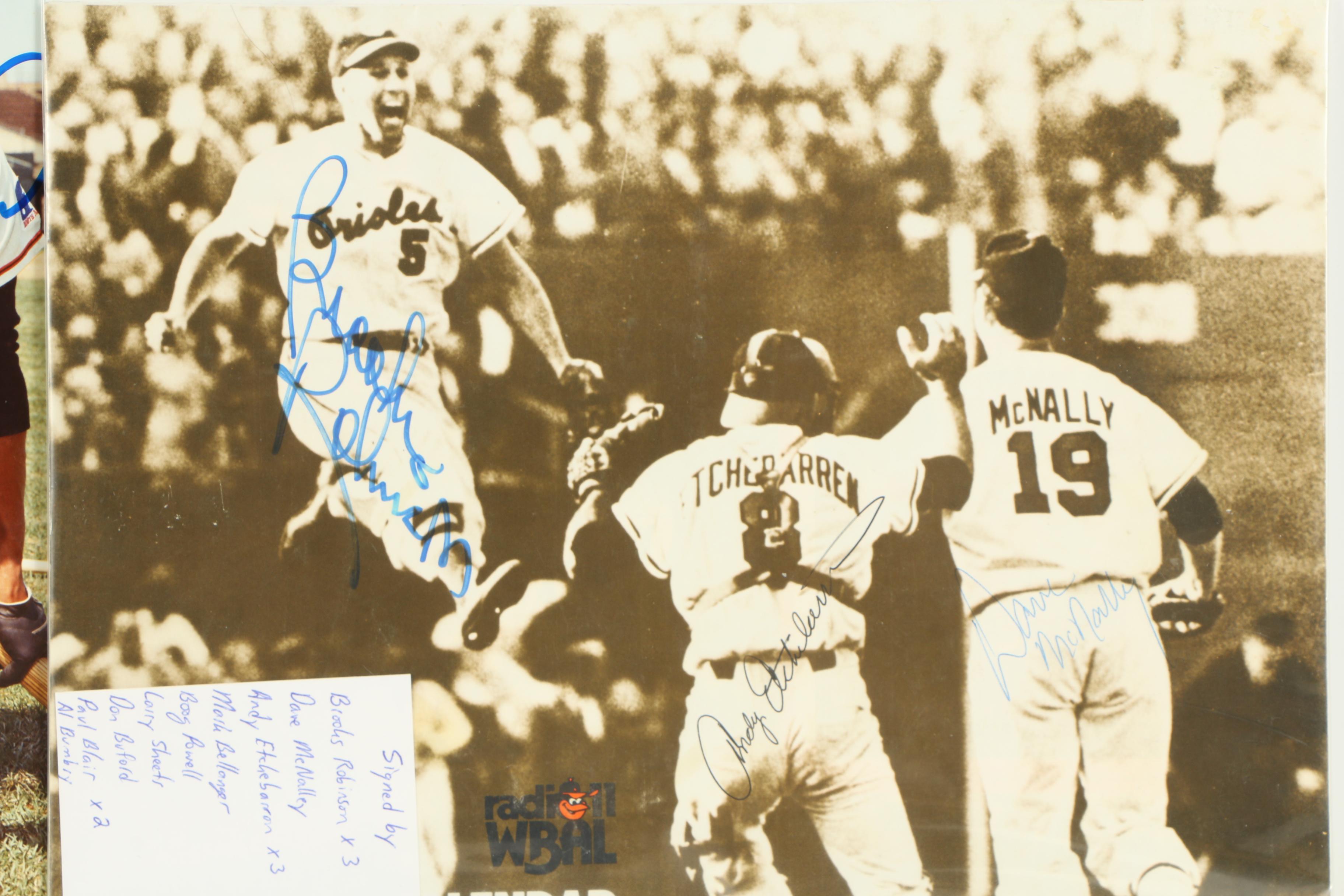Baltimore Orioles Autographed Photos and Other Memorabilia