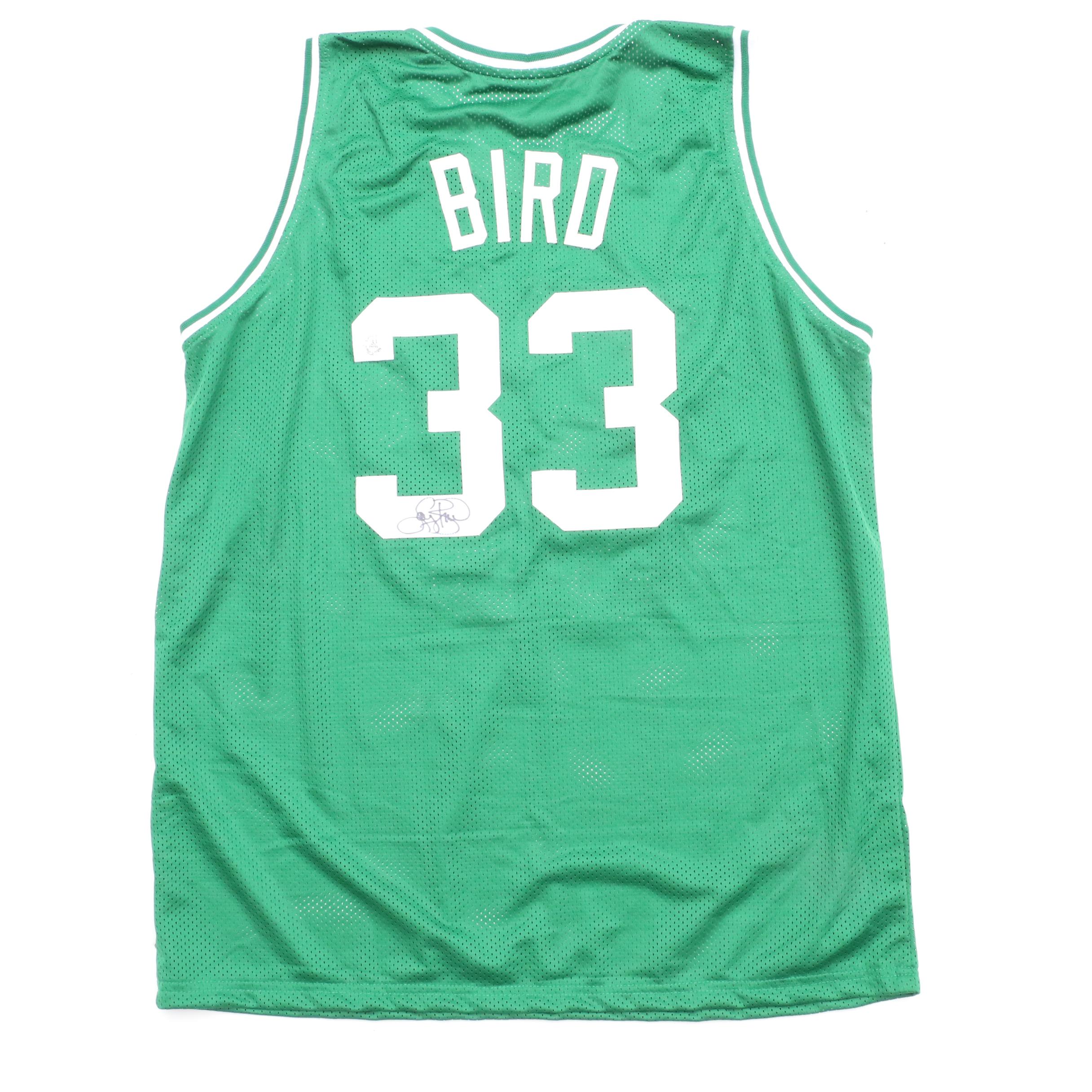 Larry Bird Signed Boston Jersey  COA
