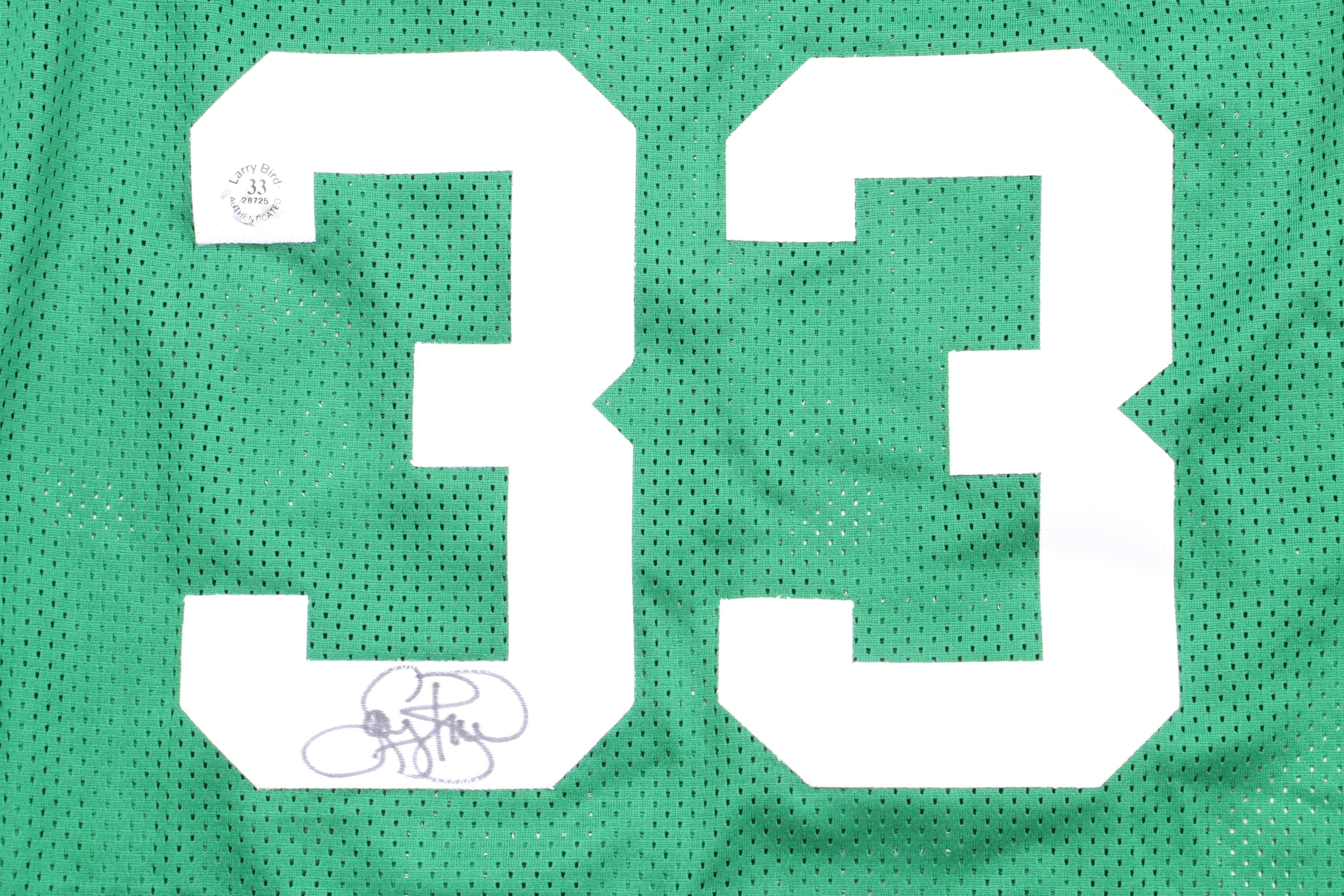Larry Bird Signed Boston Jersey  COA