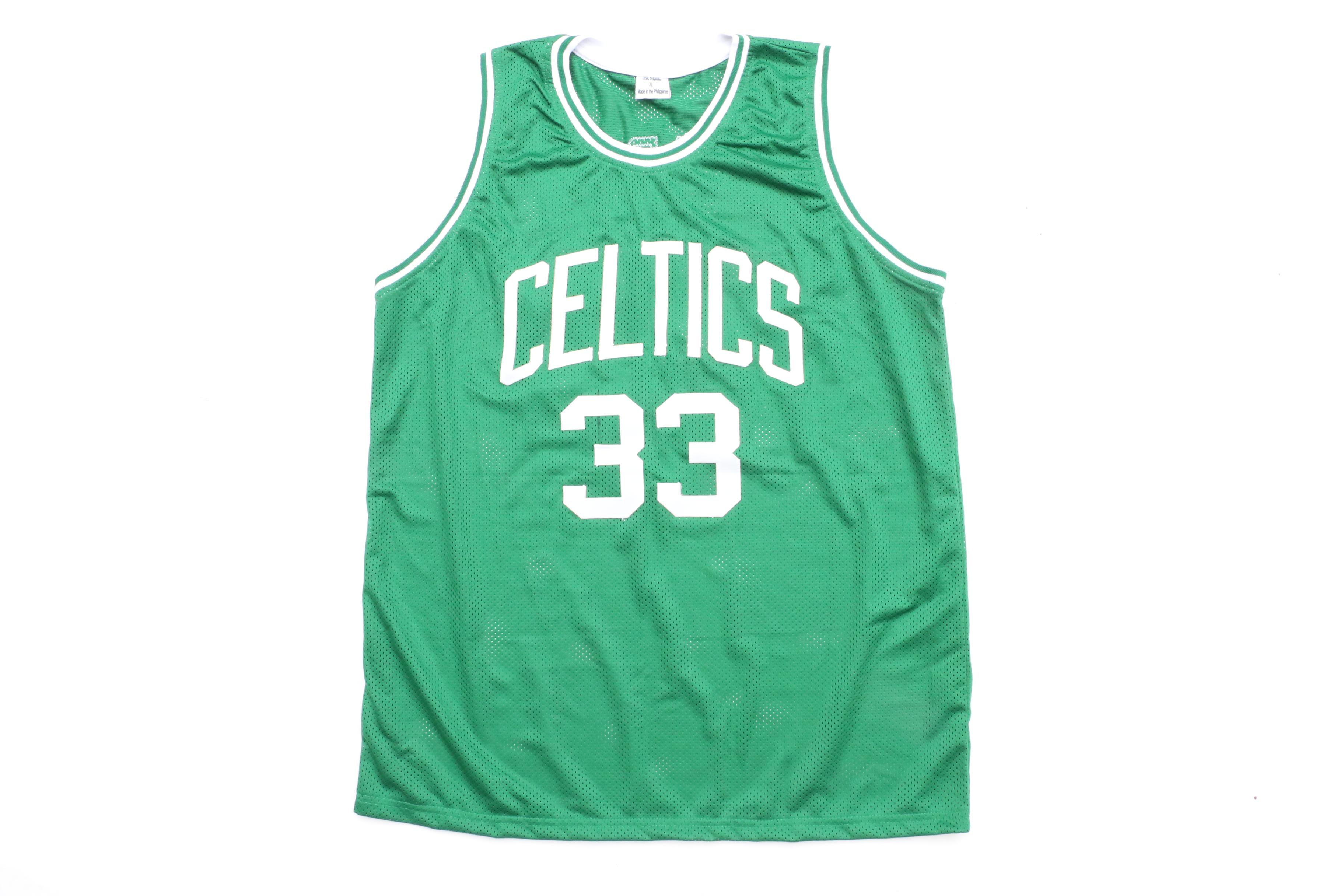 Larry Bird Signed Boston Jersey  COA