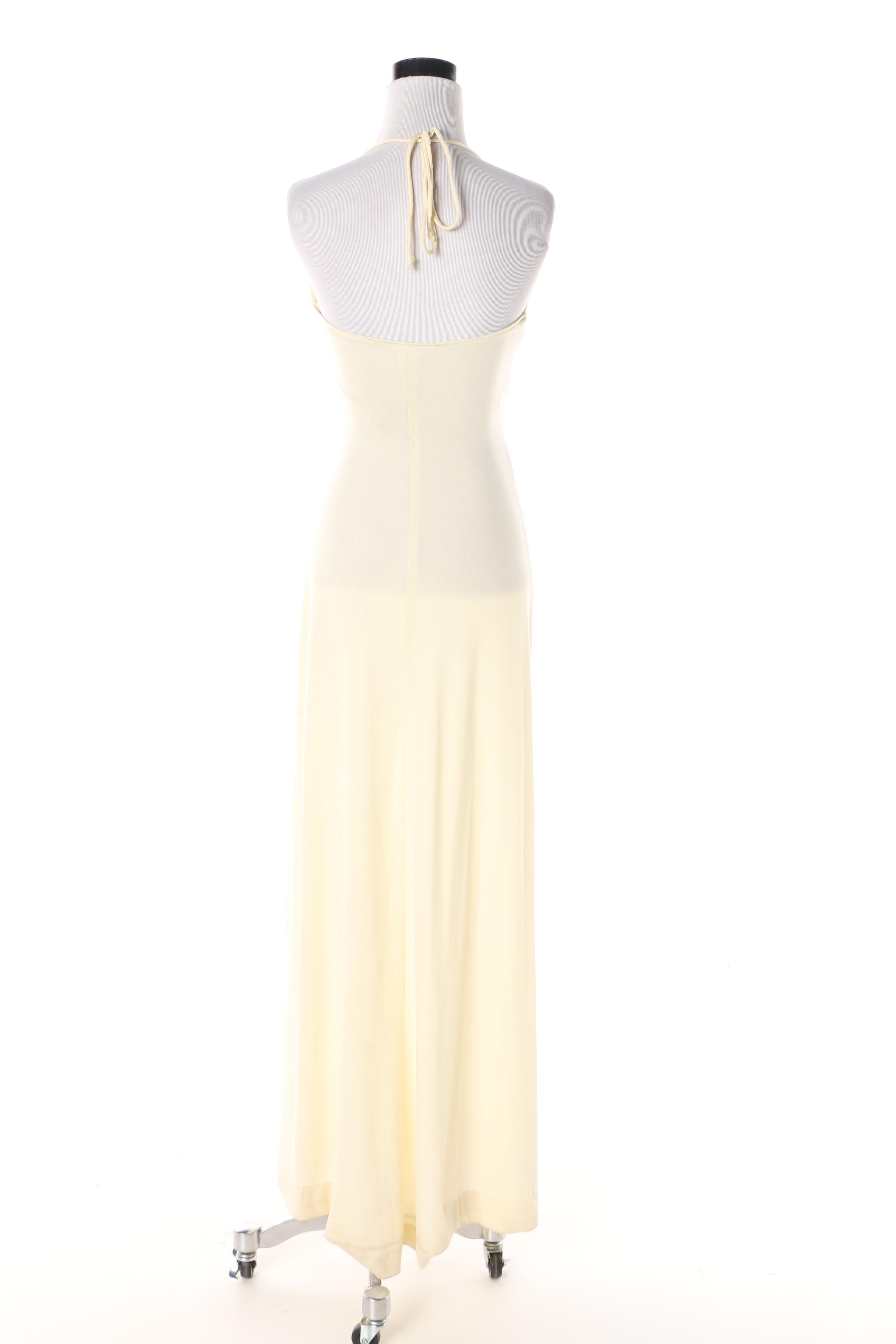 1970s Slinky Knit Disco Maxi Dresses