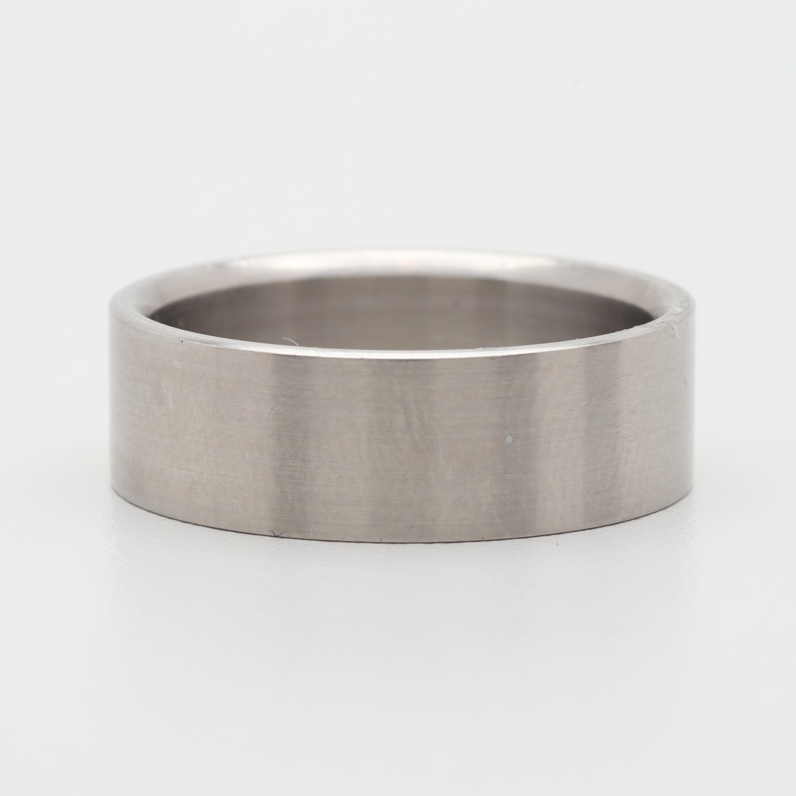 Stainless Steel Band with 18K Yellow Gold Accent