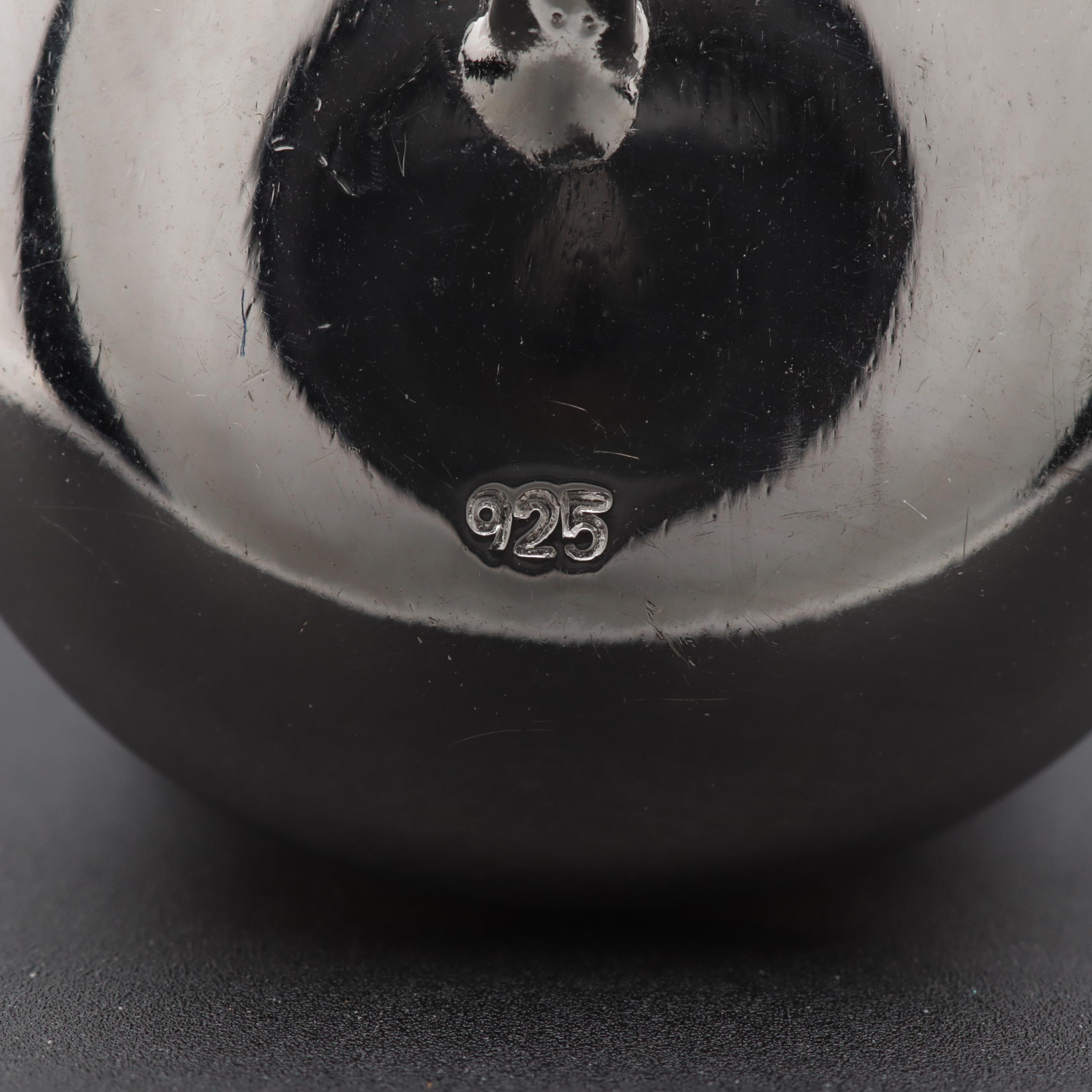 Sterling Silver Cultured Pearl Slide Pendant