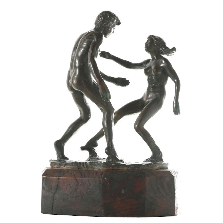 Randolph Johnston Limited Edition Figural Bronze Sculpture