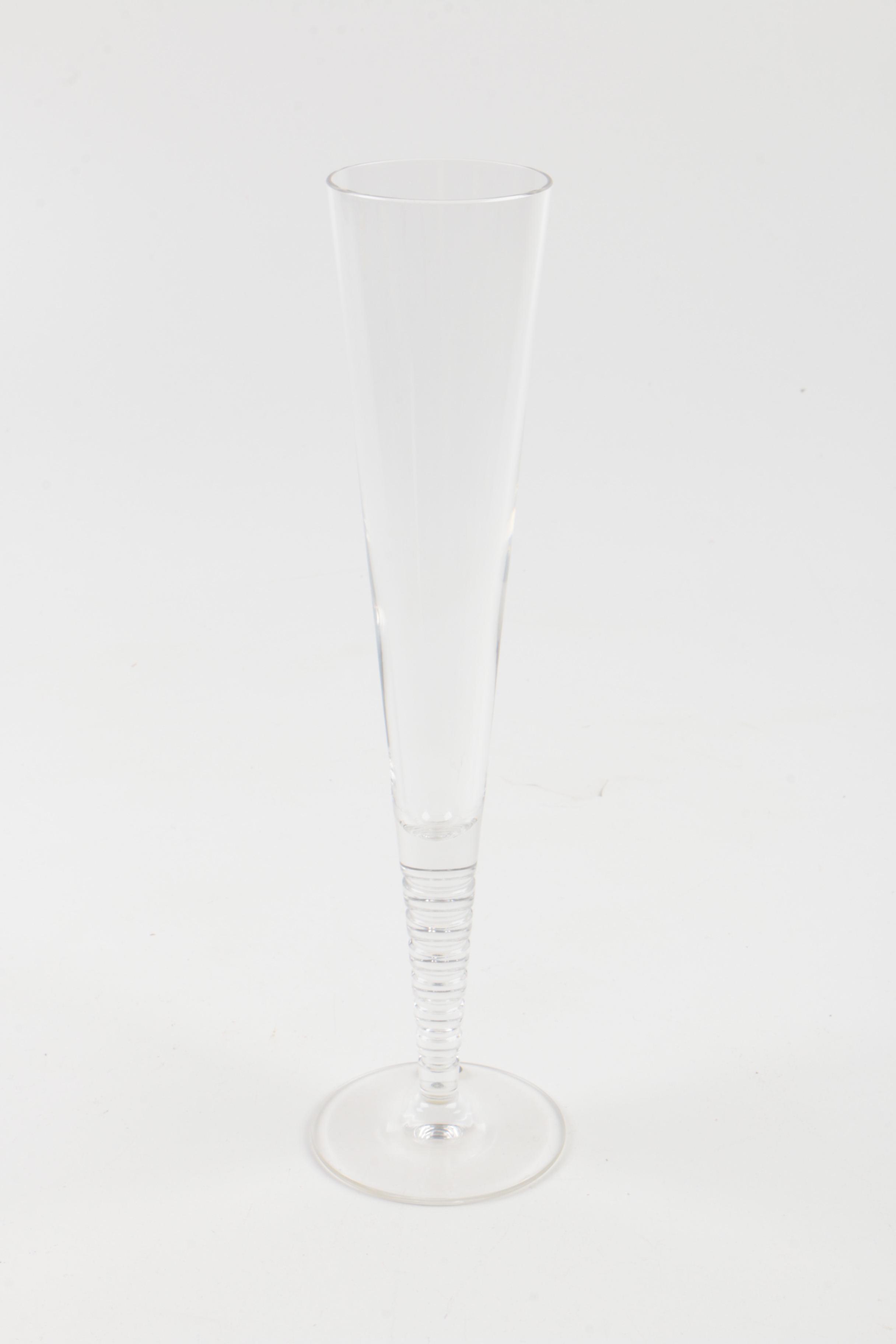 Steuben Glass "Evening" Champagne Flutes