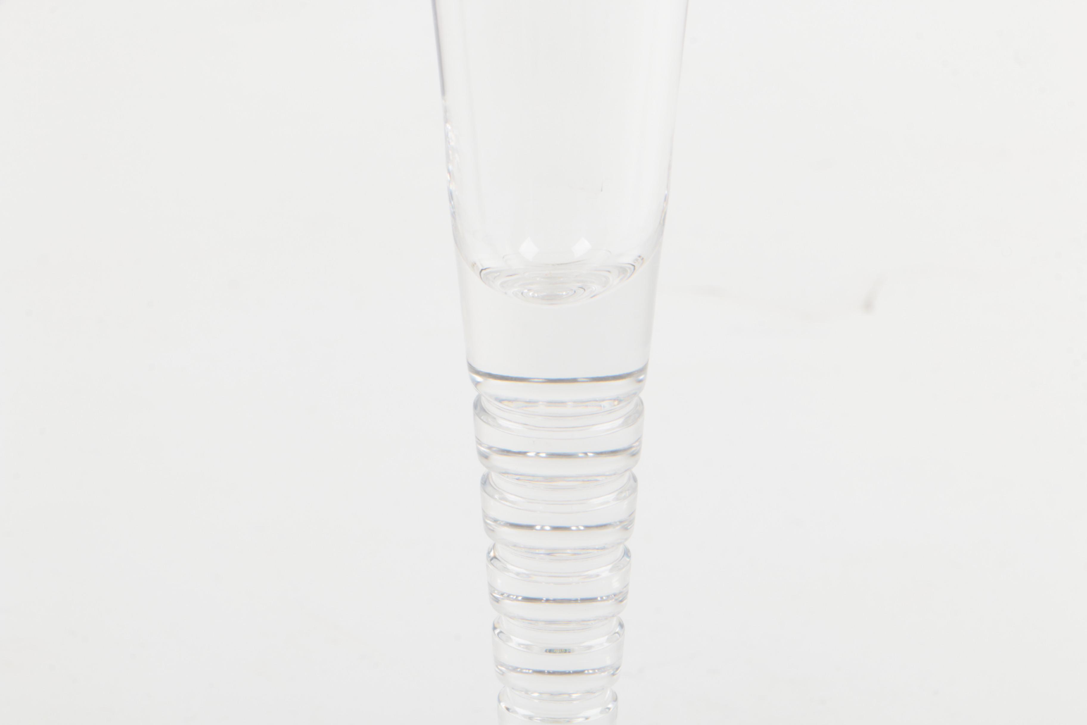 Steuben Glass "Evening" Champagne Flutes